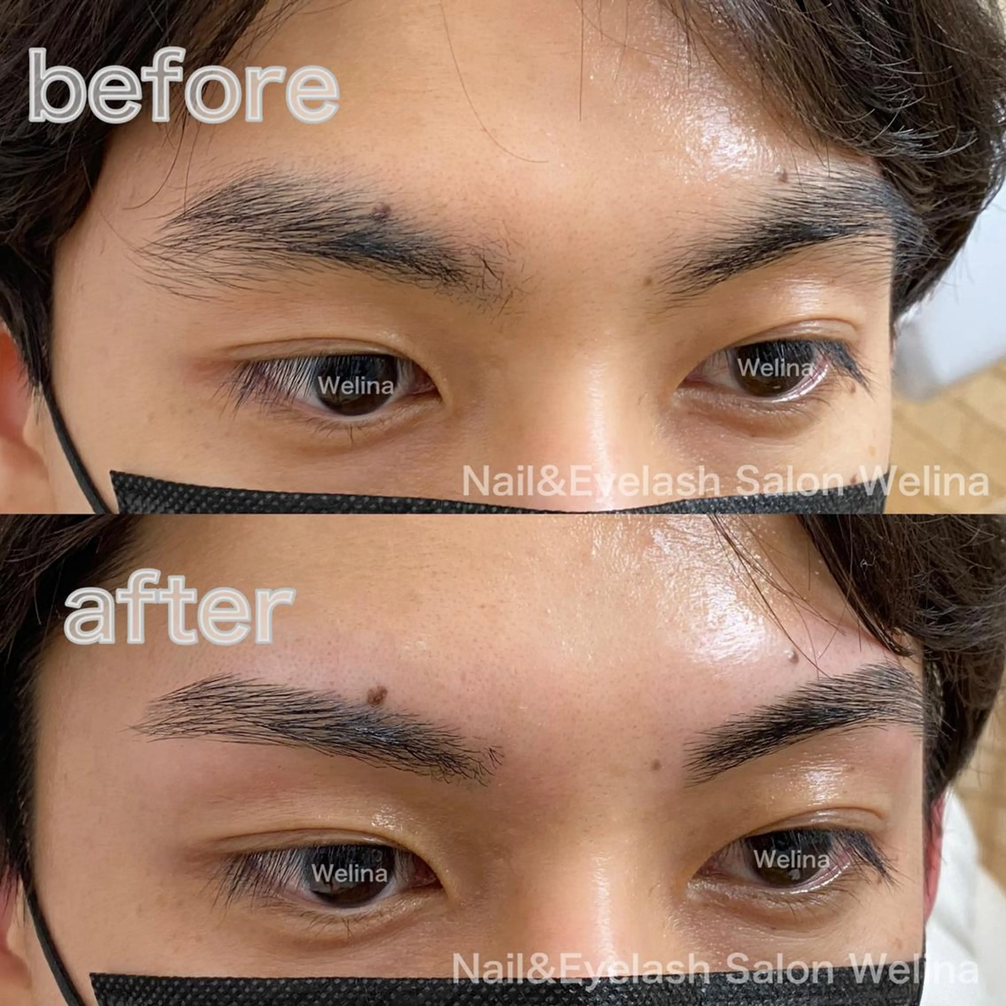 アイブロウ メンズ メンズアイブロウ ネイリスト Yuのネイルデザイン