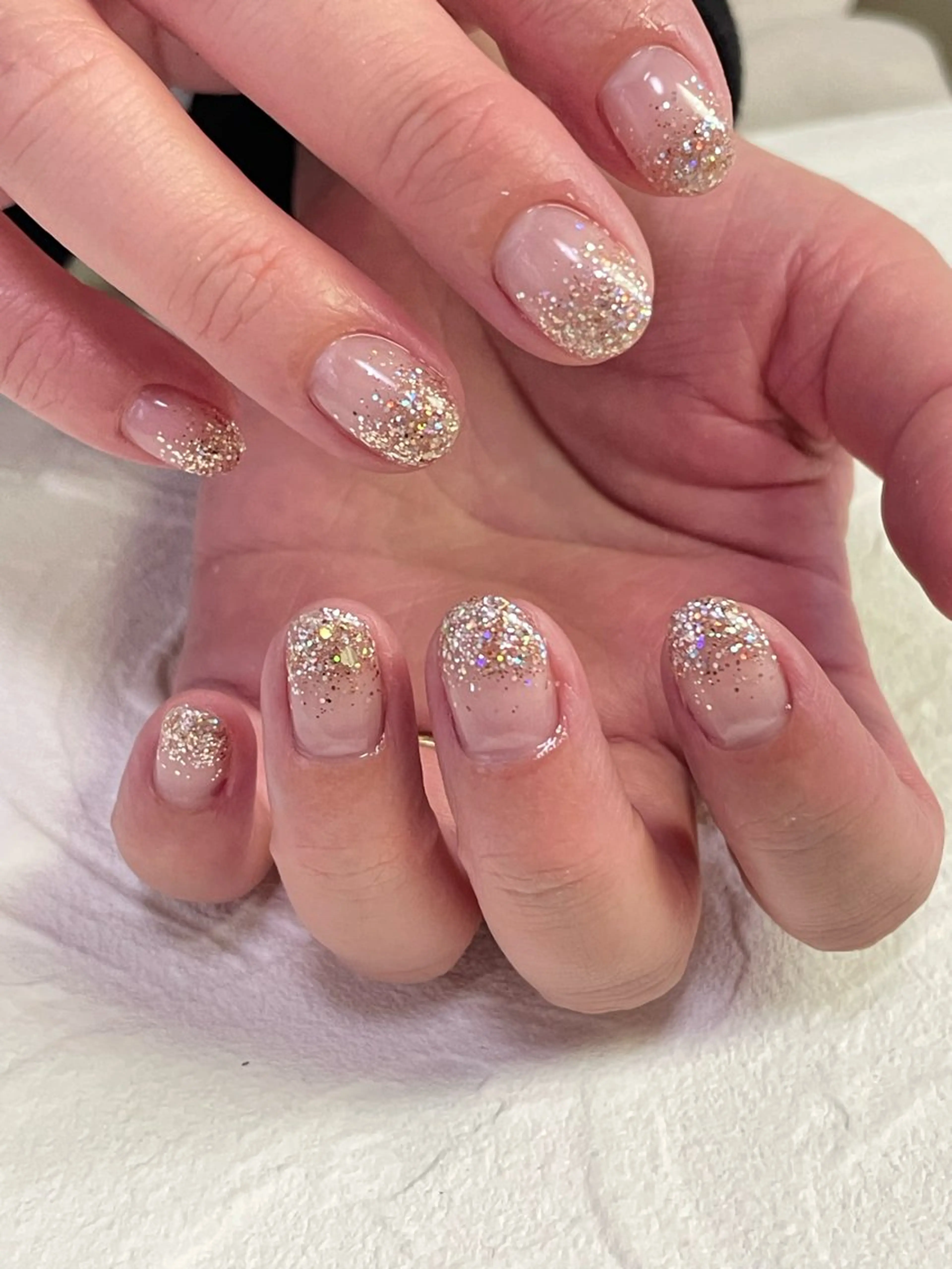 ネイル グラデーション ラメ(グリッター) ラメグラデーション nail room Rayのネイルデザイン