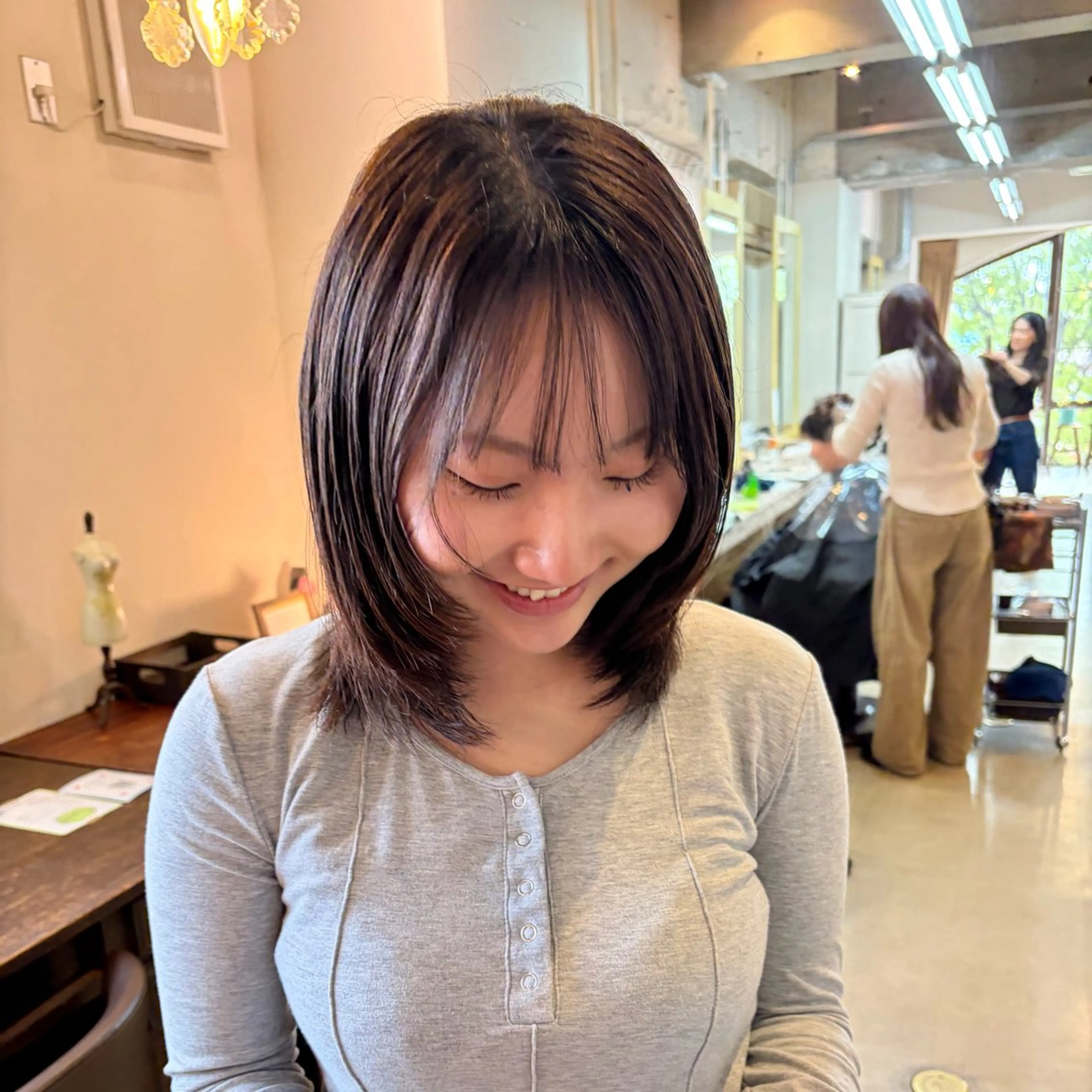 ミディアム 美容室はなこ✳︎ むうのヘアスタイル