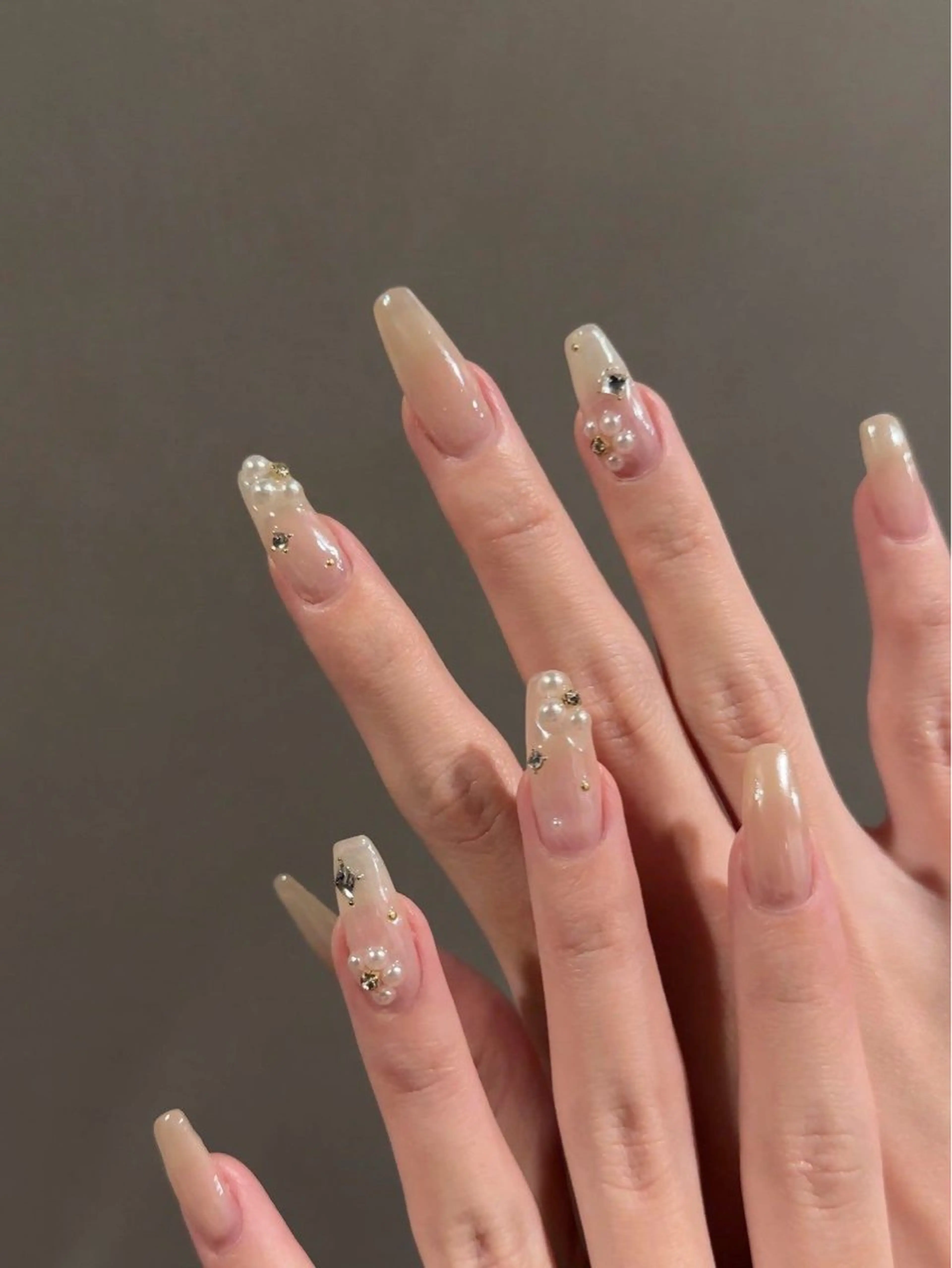 ネイル 韓国ネイル 持ち込み ニュアンスネイル 春ネイル 夏ネイル SORA ANA.CHUOのネイルデザイン