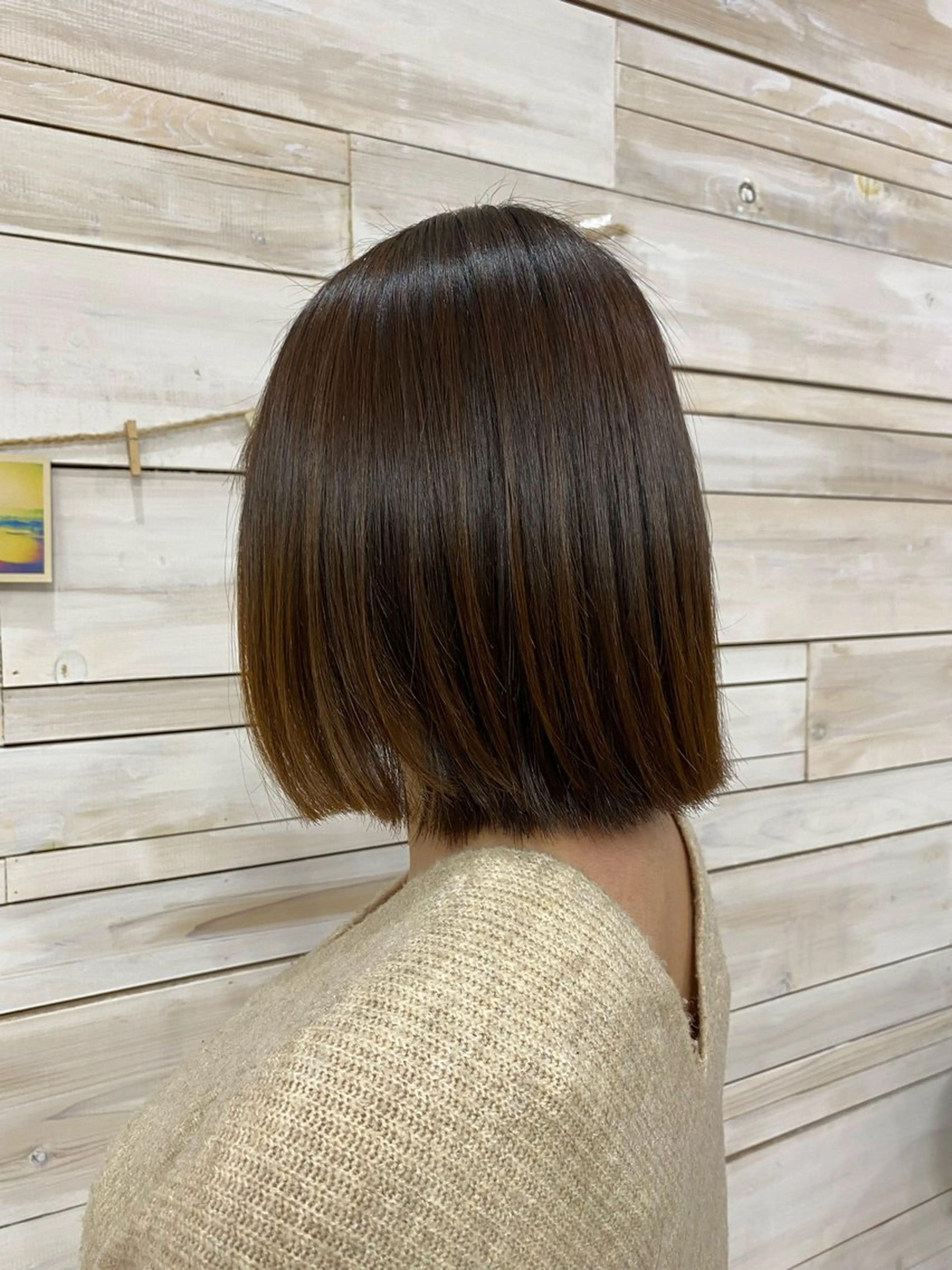 ミディアム 髪質改善/縮毛矯正/ ボブmanami🩵のヘアスタイル
