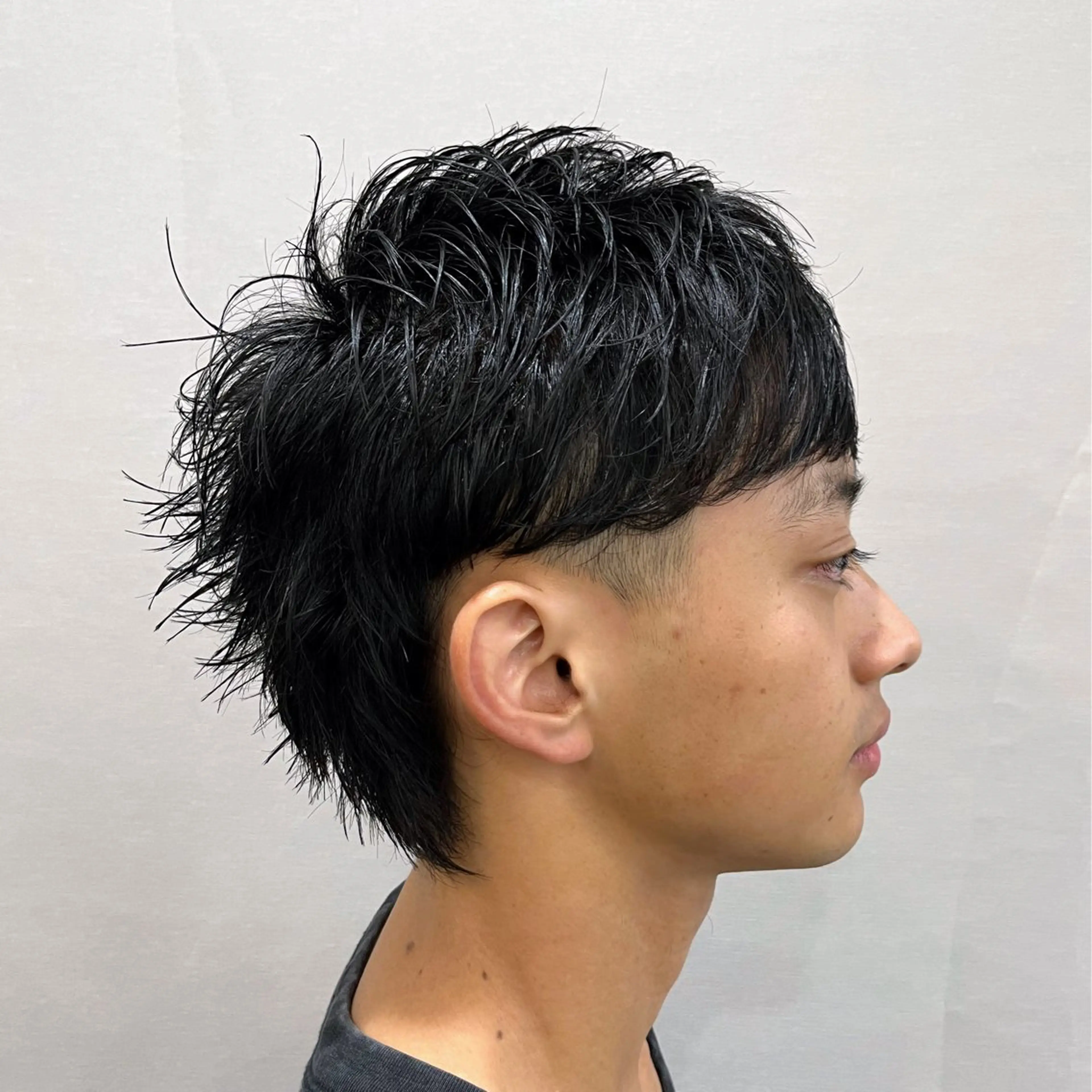 メンズ 刈り上げ メンズウルフカット ウルフカット 押上/ショート・ボブ /パーマ/山口卓朗のヘアスタイル