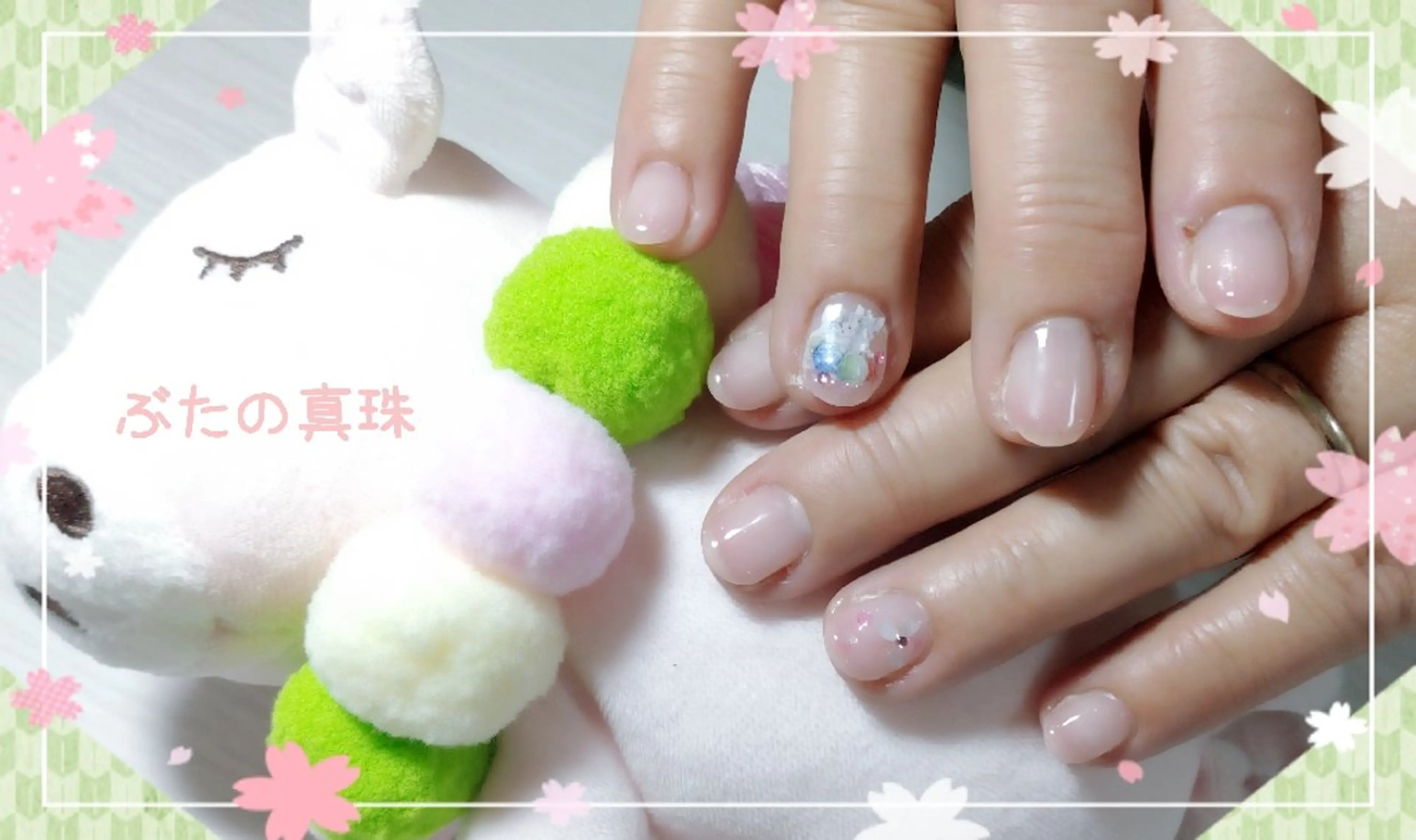 ネイル 春ネイル ハンドネイル 林 珠里のネイルデザイン