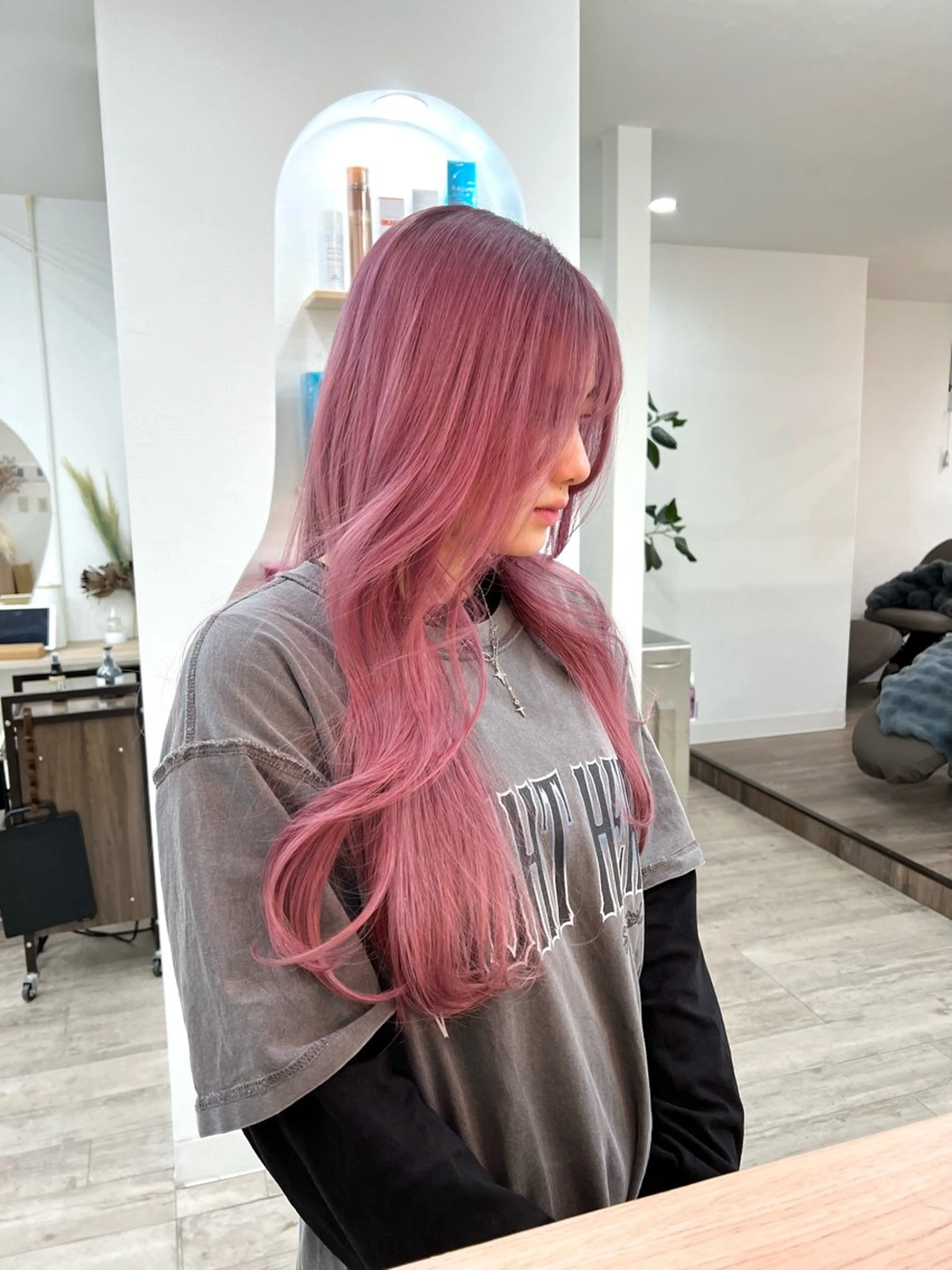 ロング カラー ヘアカラー トリートメント TOKI mahoのヘアスタイル