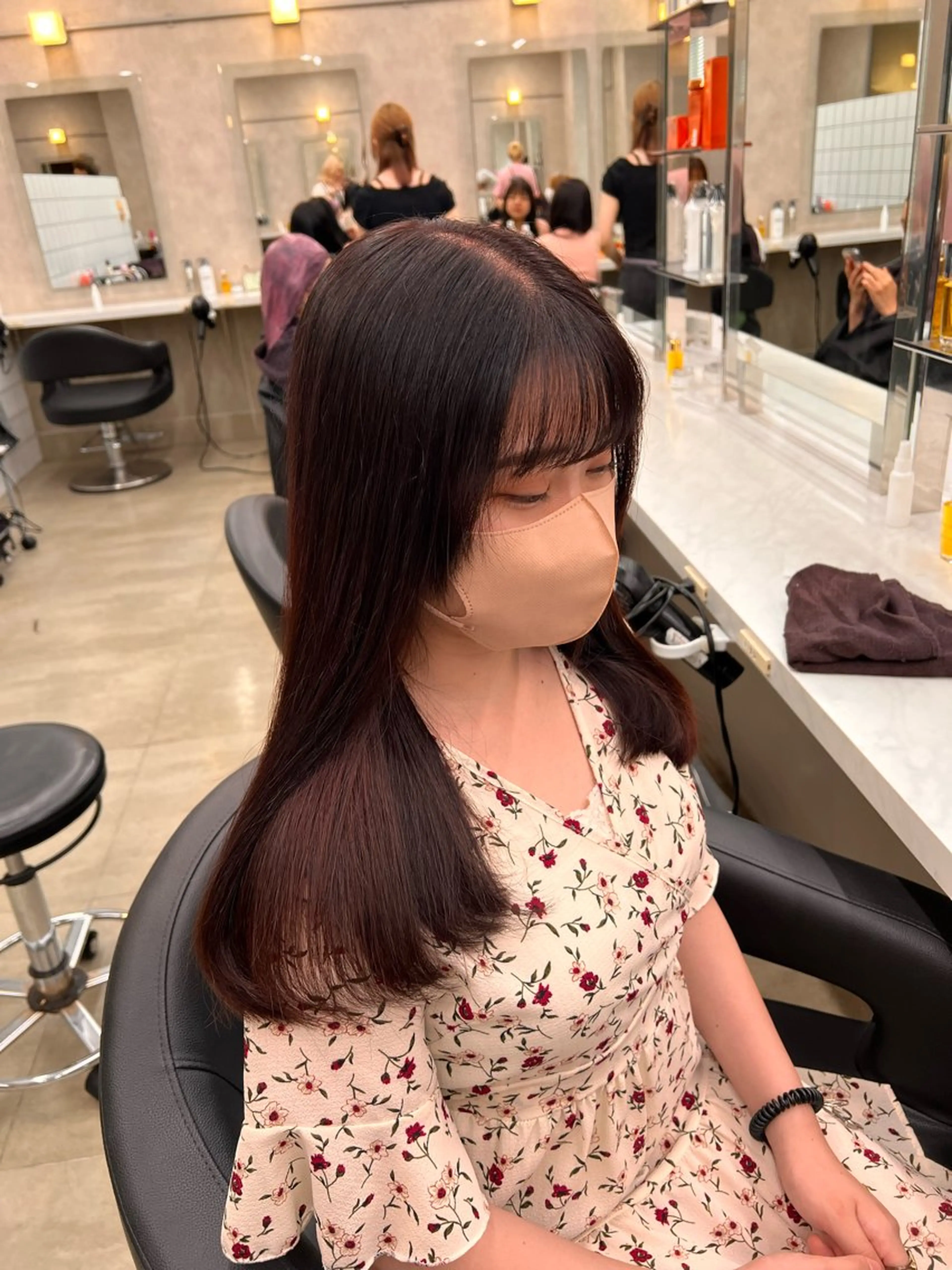 ミディアム 💖札幌カラー 指名No.1💖玲奈のヘアスタイル