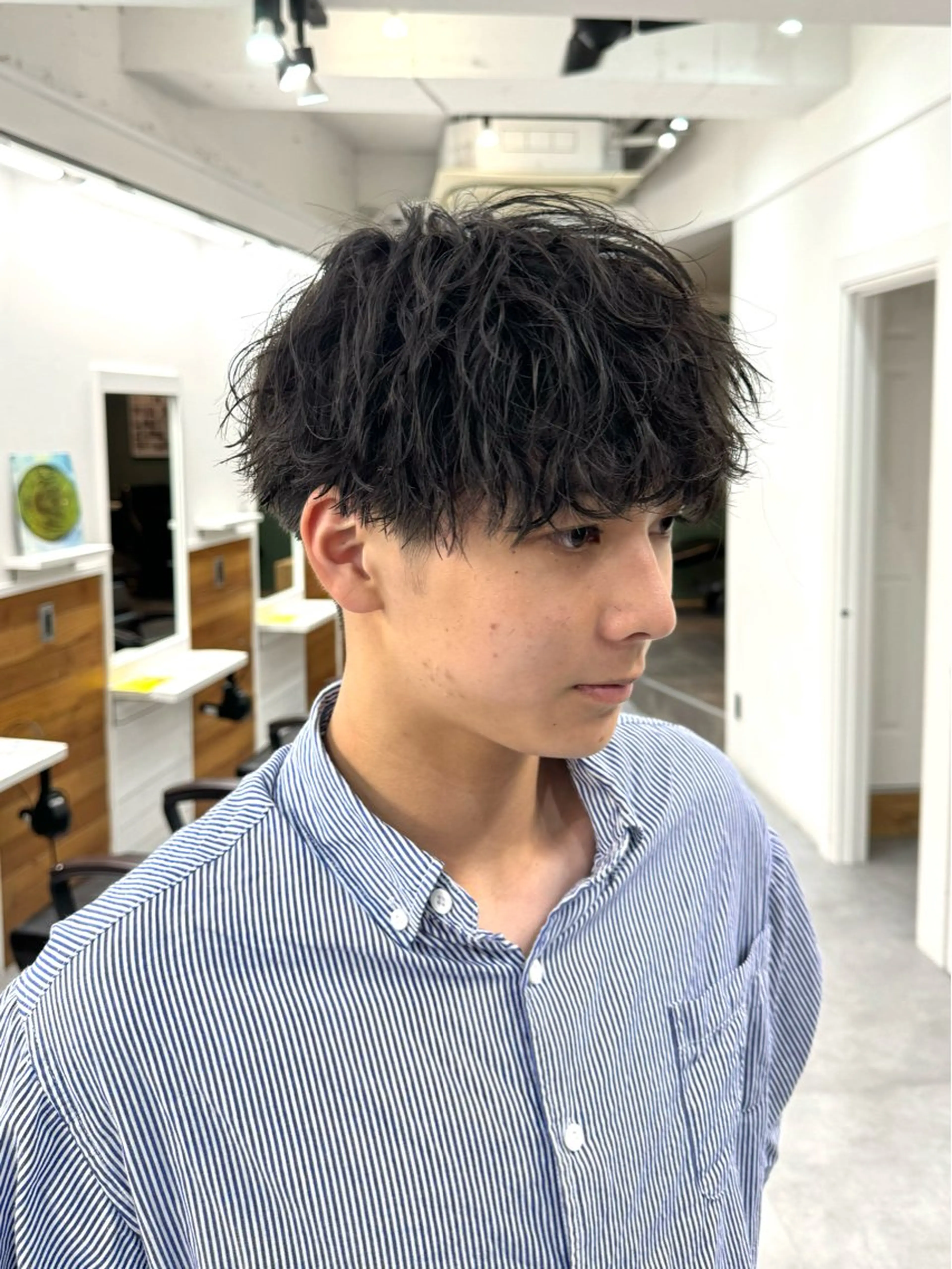 パーマ メンズ メンズパーマ 波巻きパーマ スパイラルパーマ カット パーマ シャドウパーマ/ 波巻パーマYu-Kiのヘアスタイル