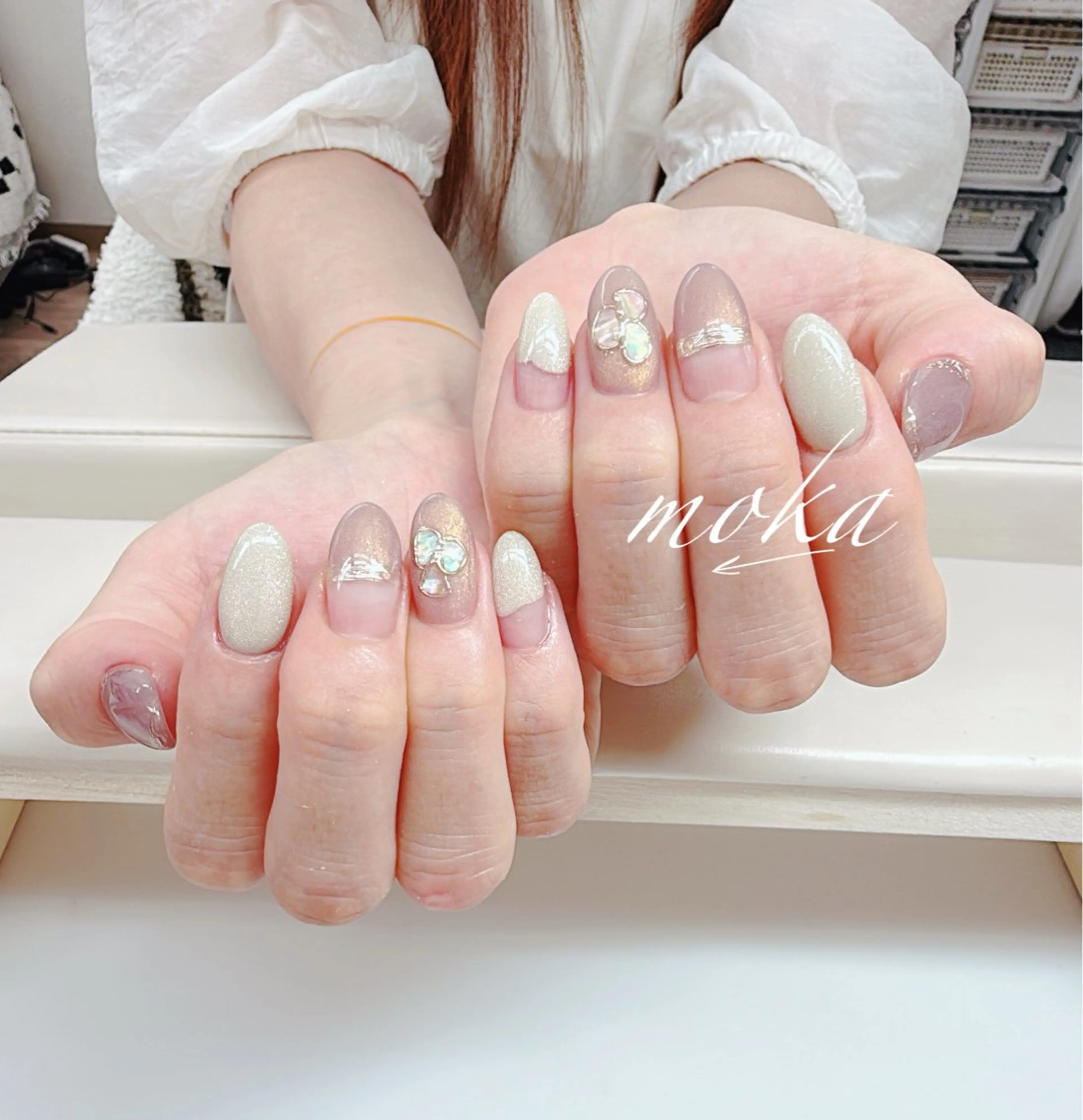 ネイル ハンドネイル ハンドケア 胡蝶蘭レディースサロ ンNailMOKAのネイルデザイン