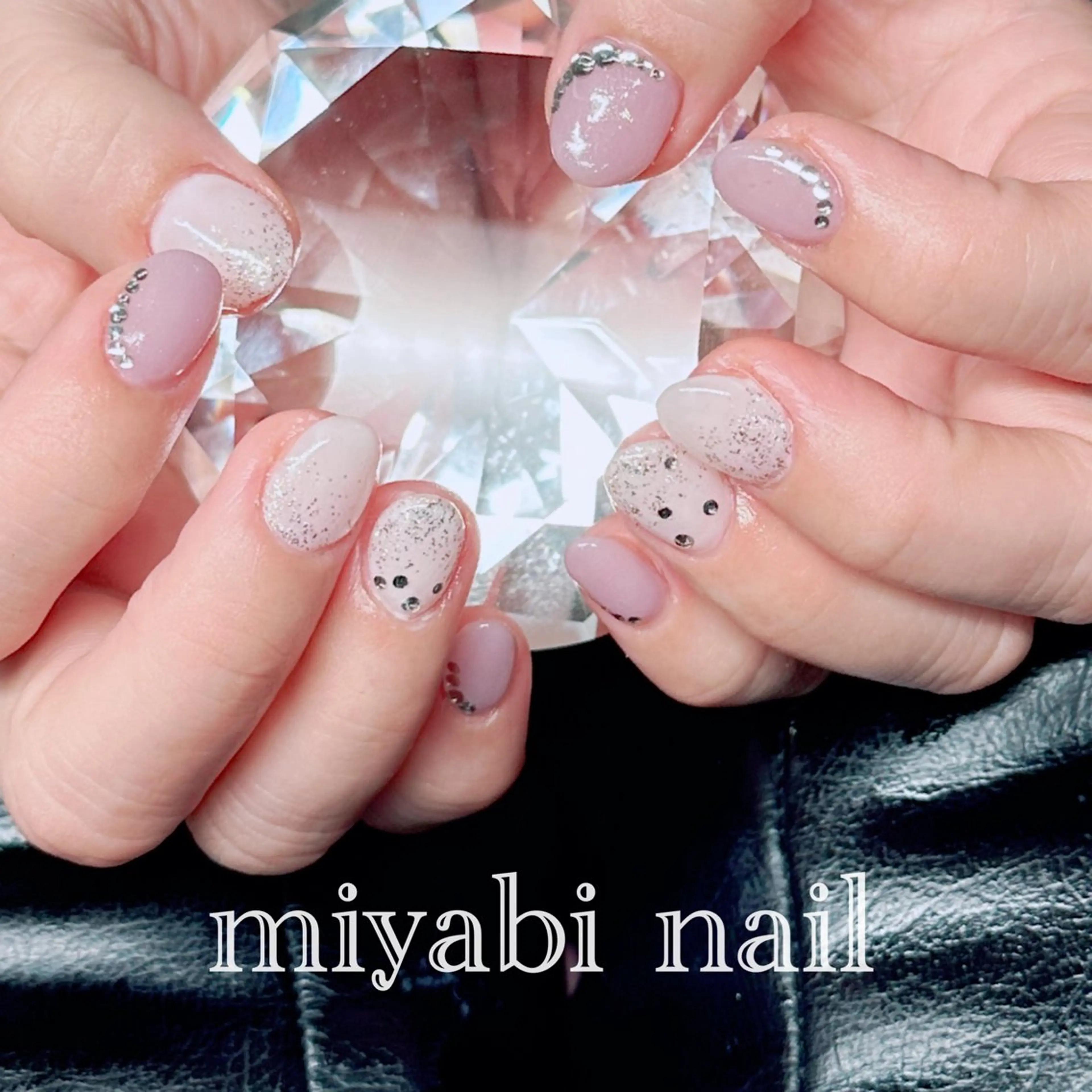 ネイル アートネイル ジェルネイル キラキラネイル ラメ(グリッター) 持ち込み ハンドネイル miyabi nail 桂川駅近くのネイルデザイン