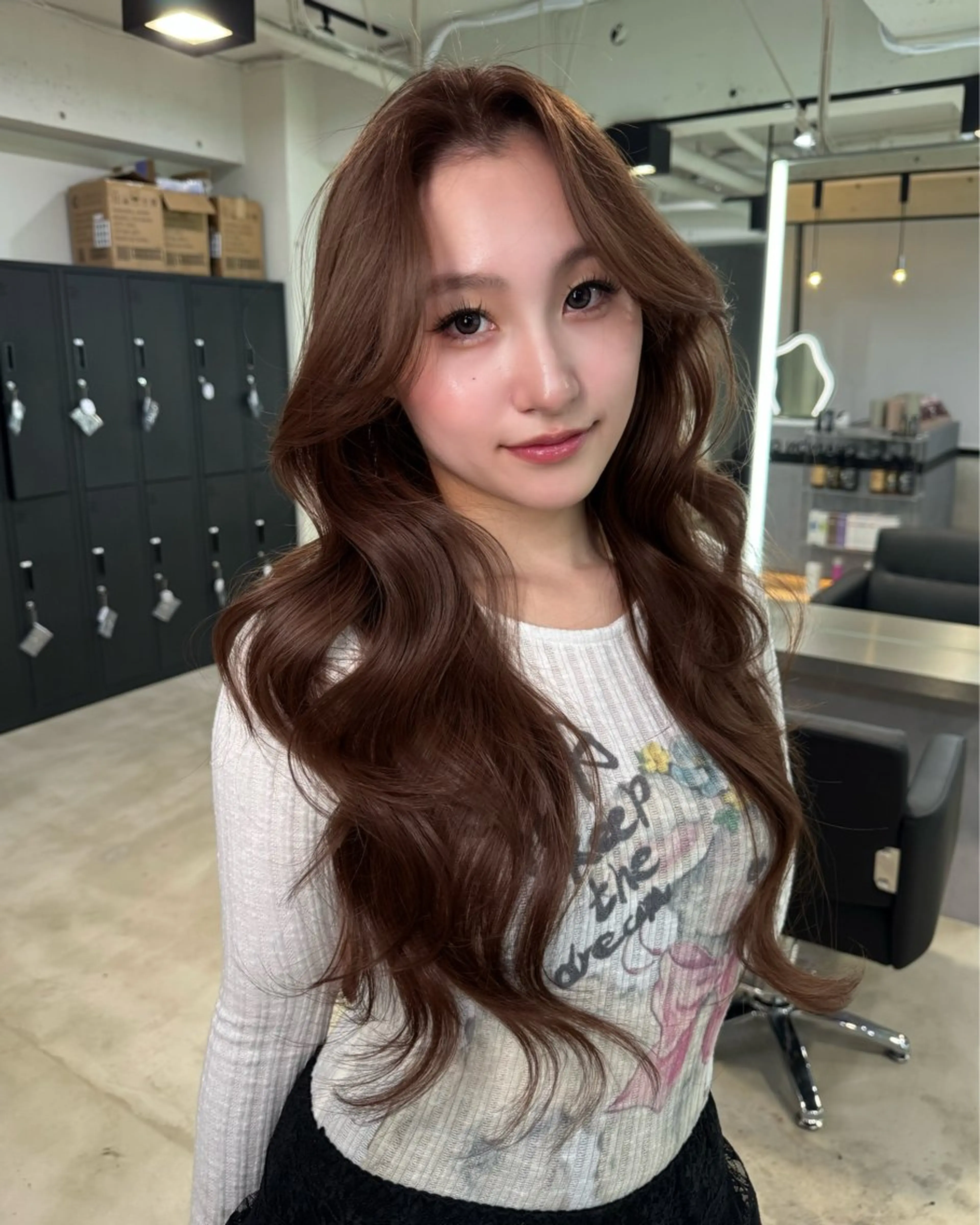 ロング カラー 艶カラー♡クール トレンドヘア♡アユミのヘアスタイル