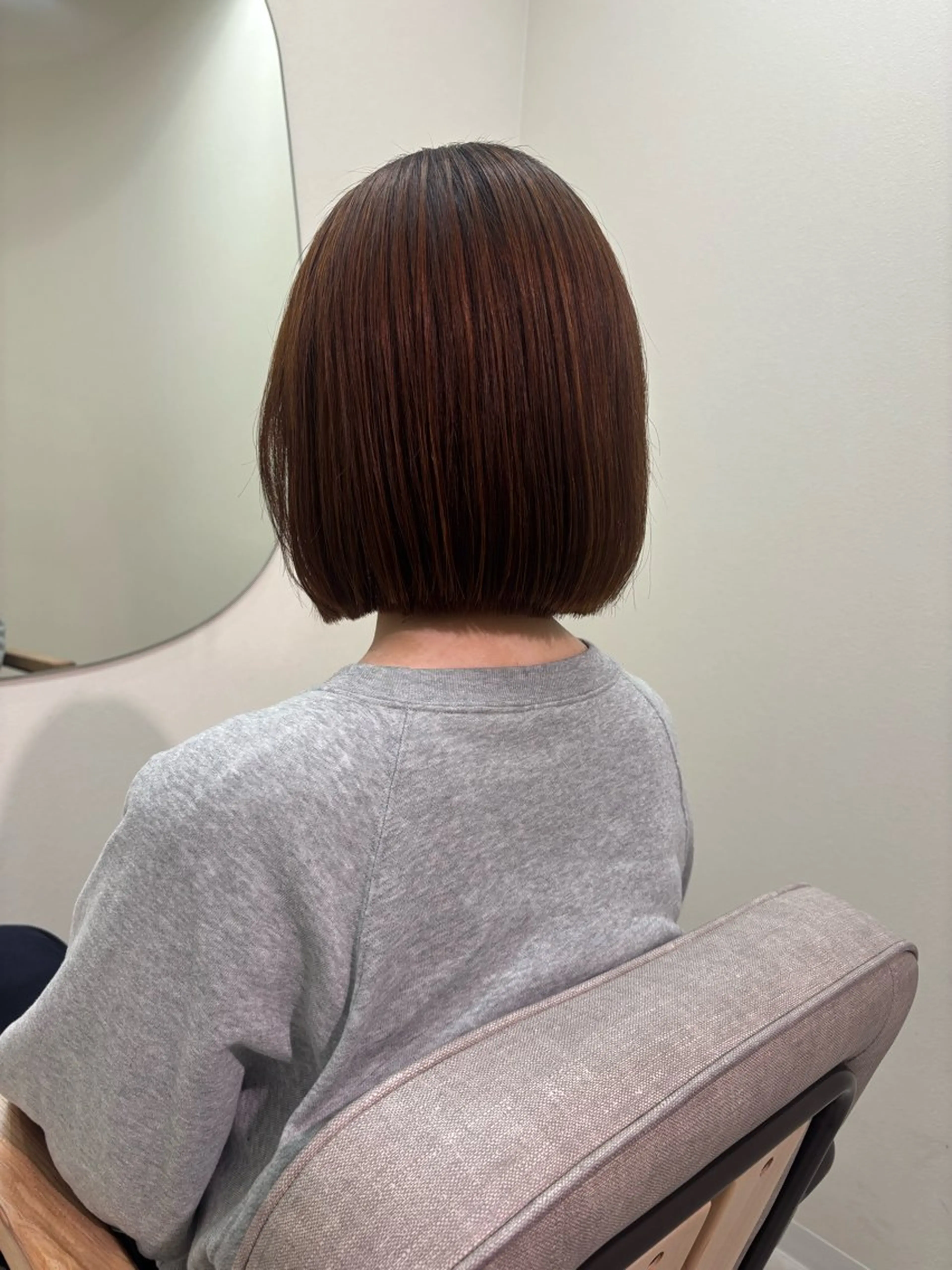 ショート カラー 縮毛矯正 トリートメント ヘッドスパ 広島/ヘアセット /ベージュ/わかなのヘアスタイル