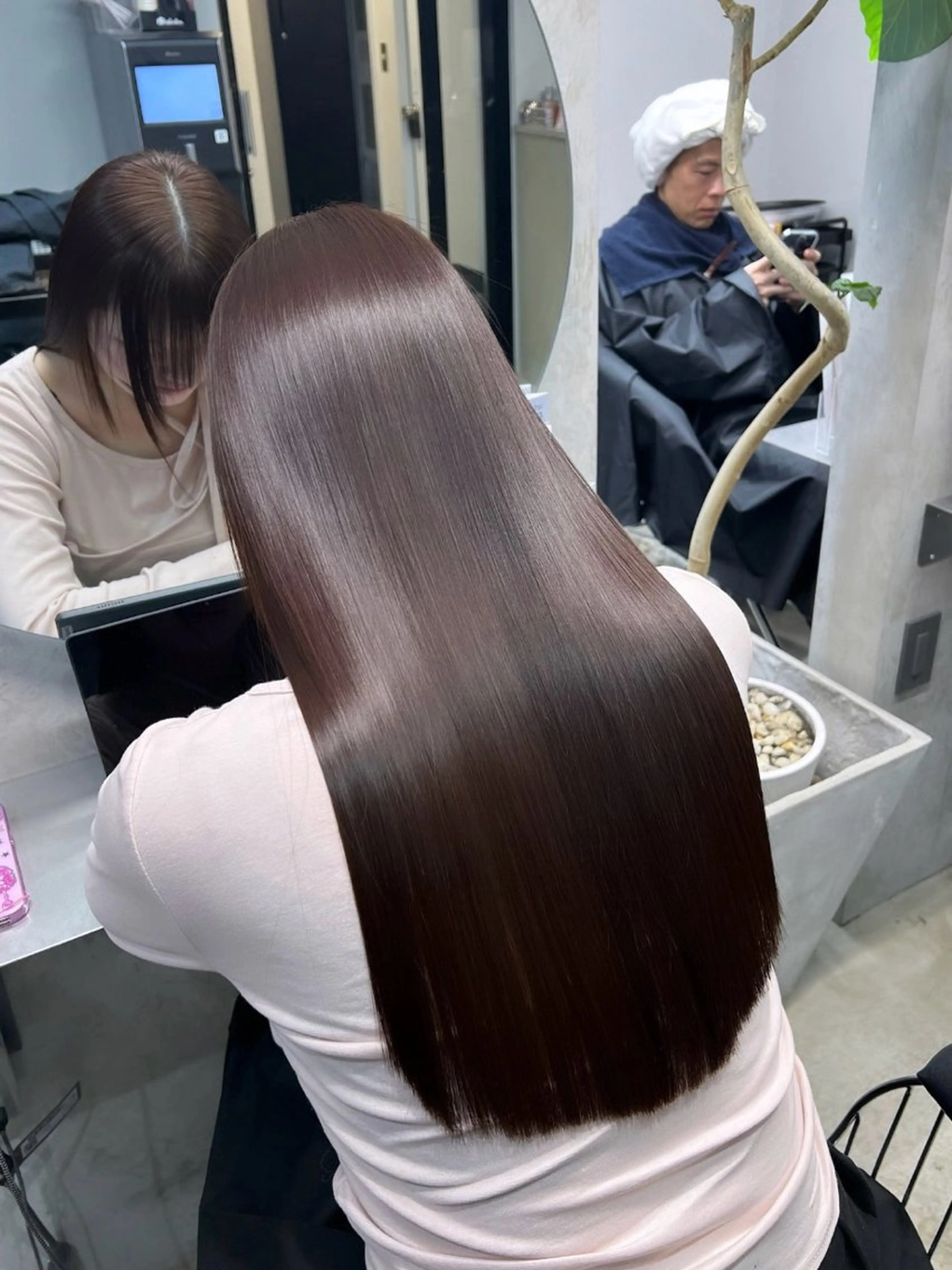 ロング カラー カット ヘアカラー トリートメント etora 渋谷所属・ワンホン×韓国/ 髪質改善/itaruのヘアスタイル