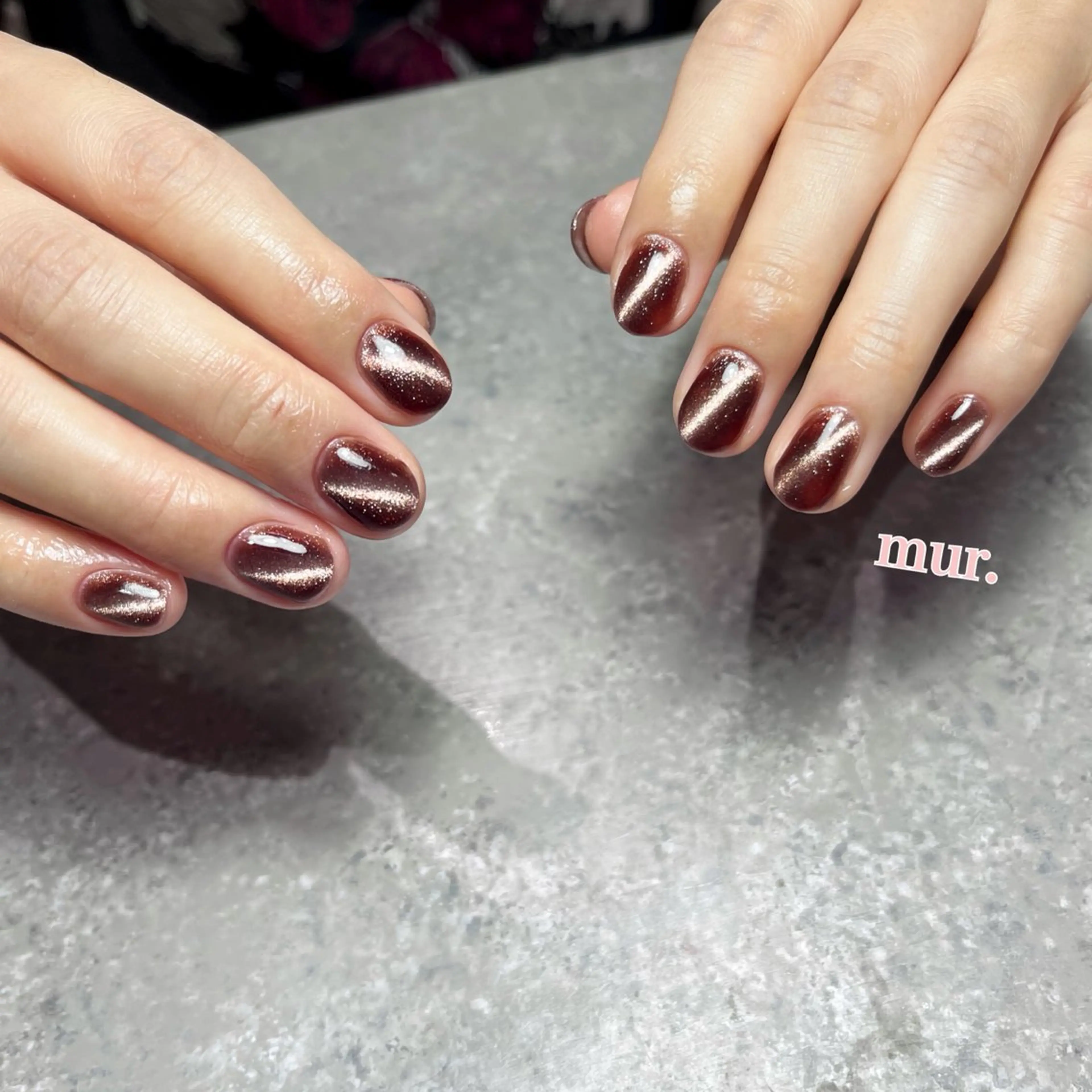 ネイル マグネットネイル シンプルネイル nailsalon mur.のネイルデザイン