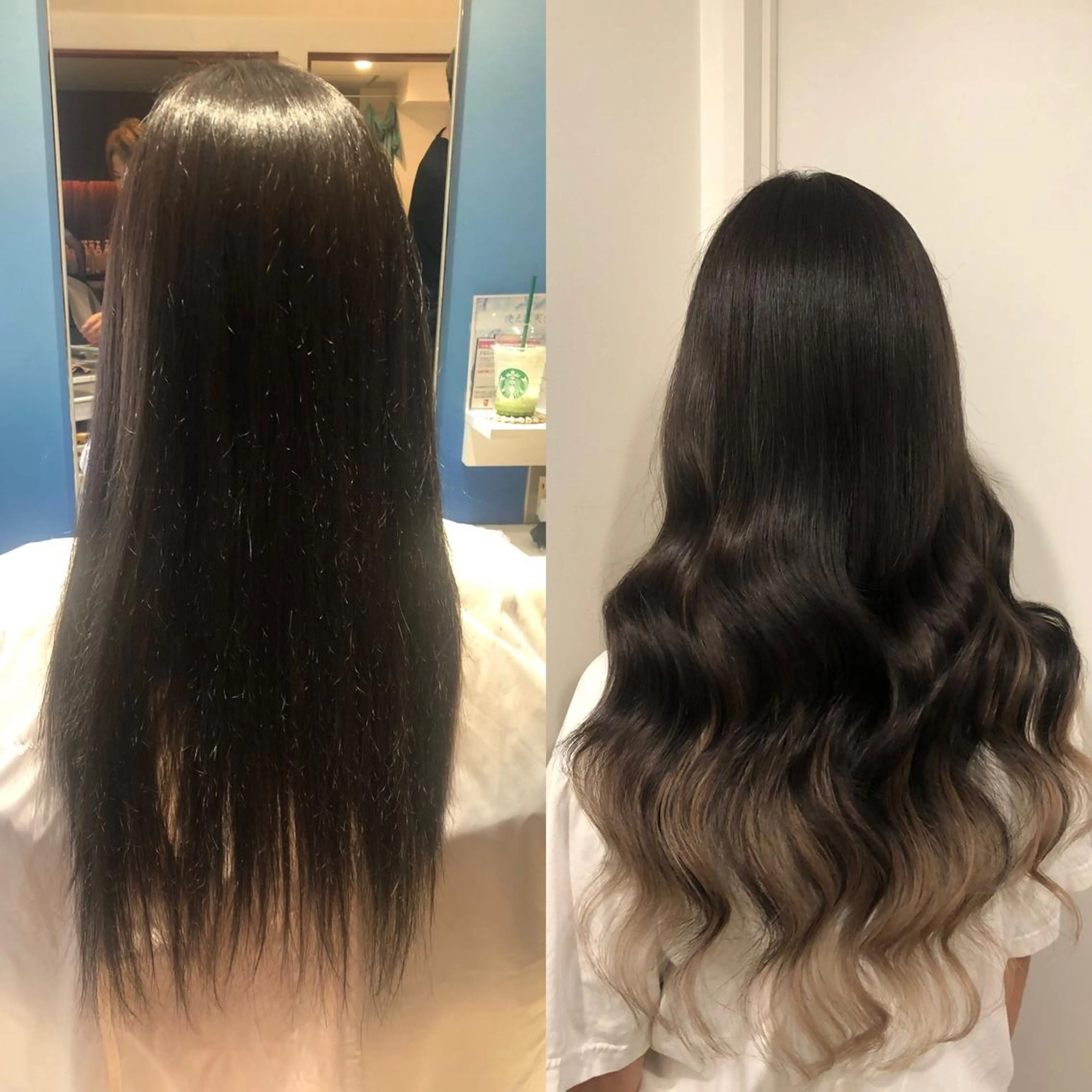 ロング カラー エクステ 🧡艶髪ちゅるん髪 🫧🧡YUKI❄️のヘアスタイル