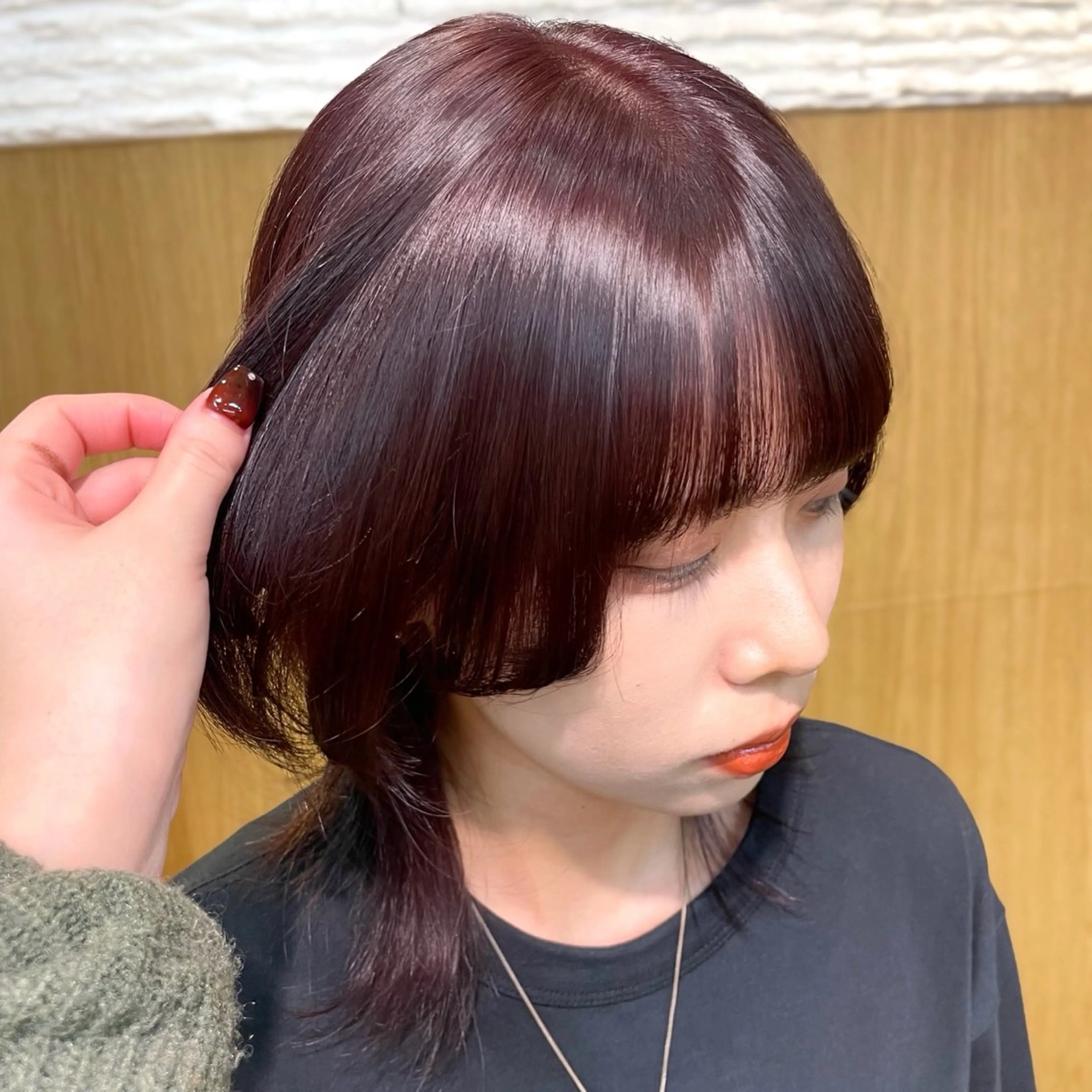 ミディアム カラー トリートメント レイヤー/柔らか 透明感カラー/ゆきなのヘアスタイル