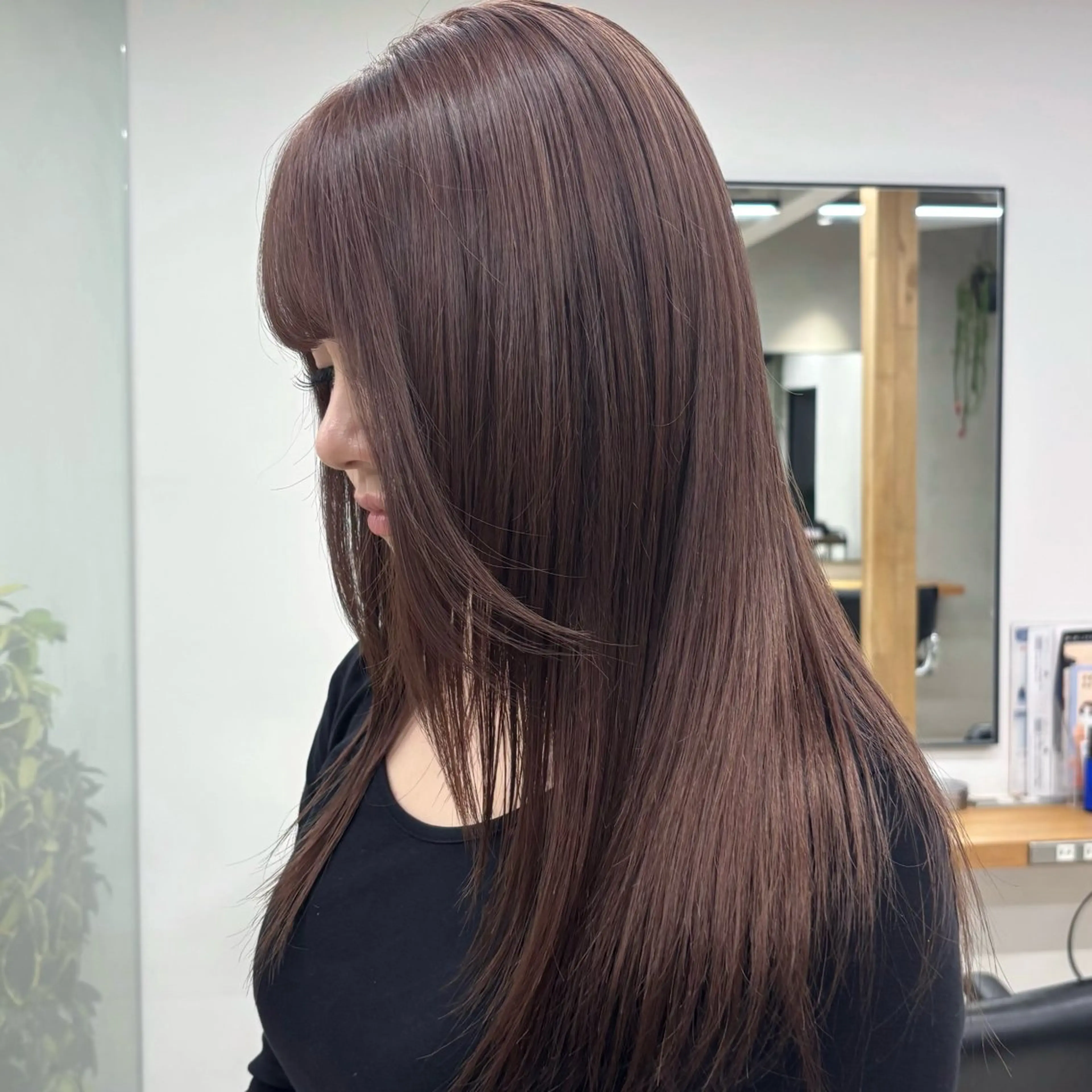 ロング ヘアカラー 盛れる透明感カラー・ momokaのヘアスタイル