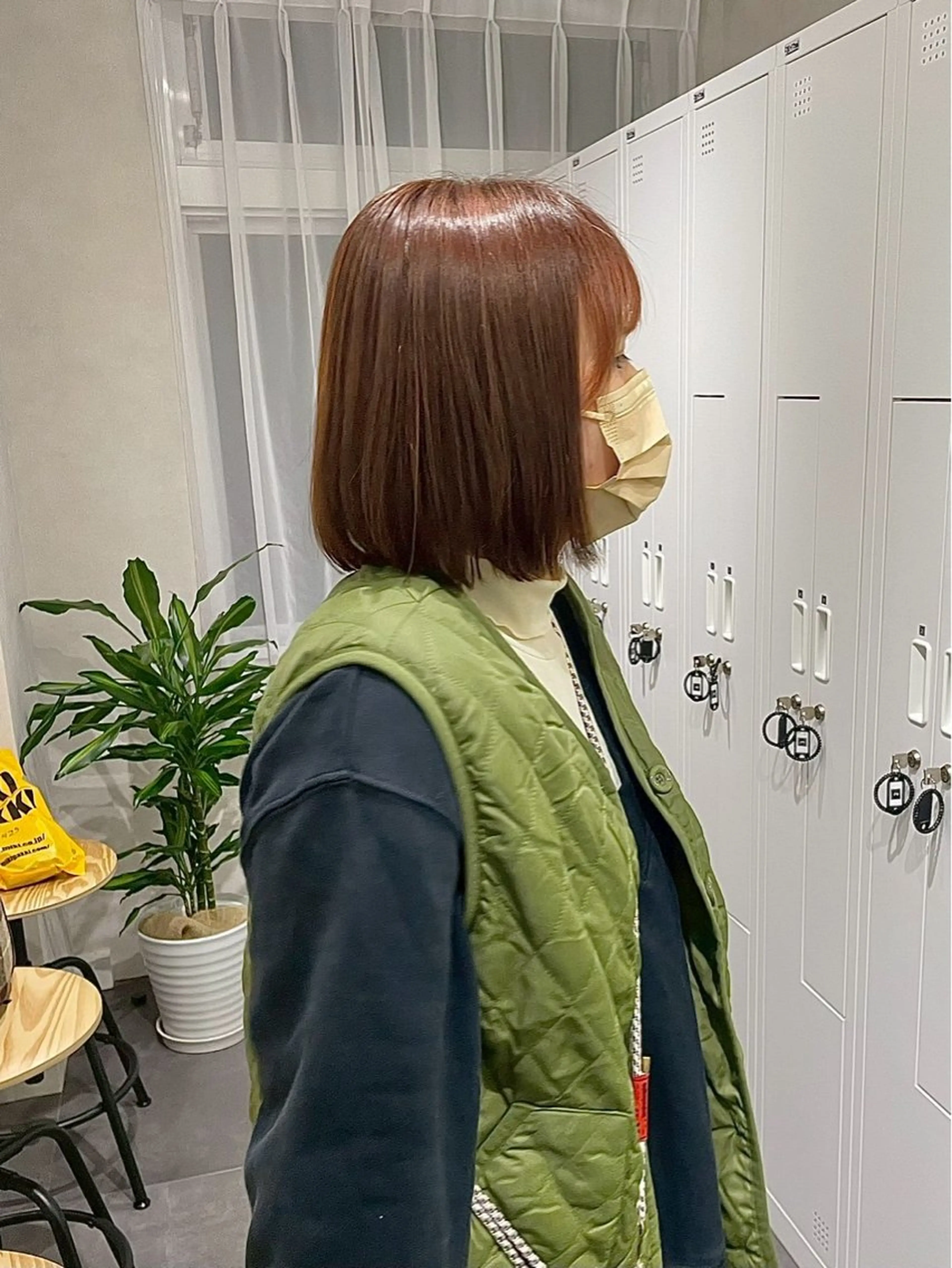 ミディアム 縮毛矯正募集🔥 西梅田/六角一咲のヘアスタイル