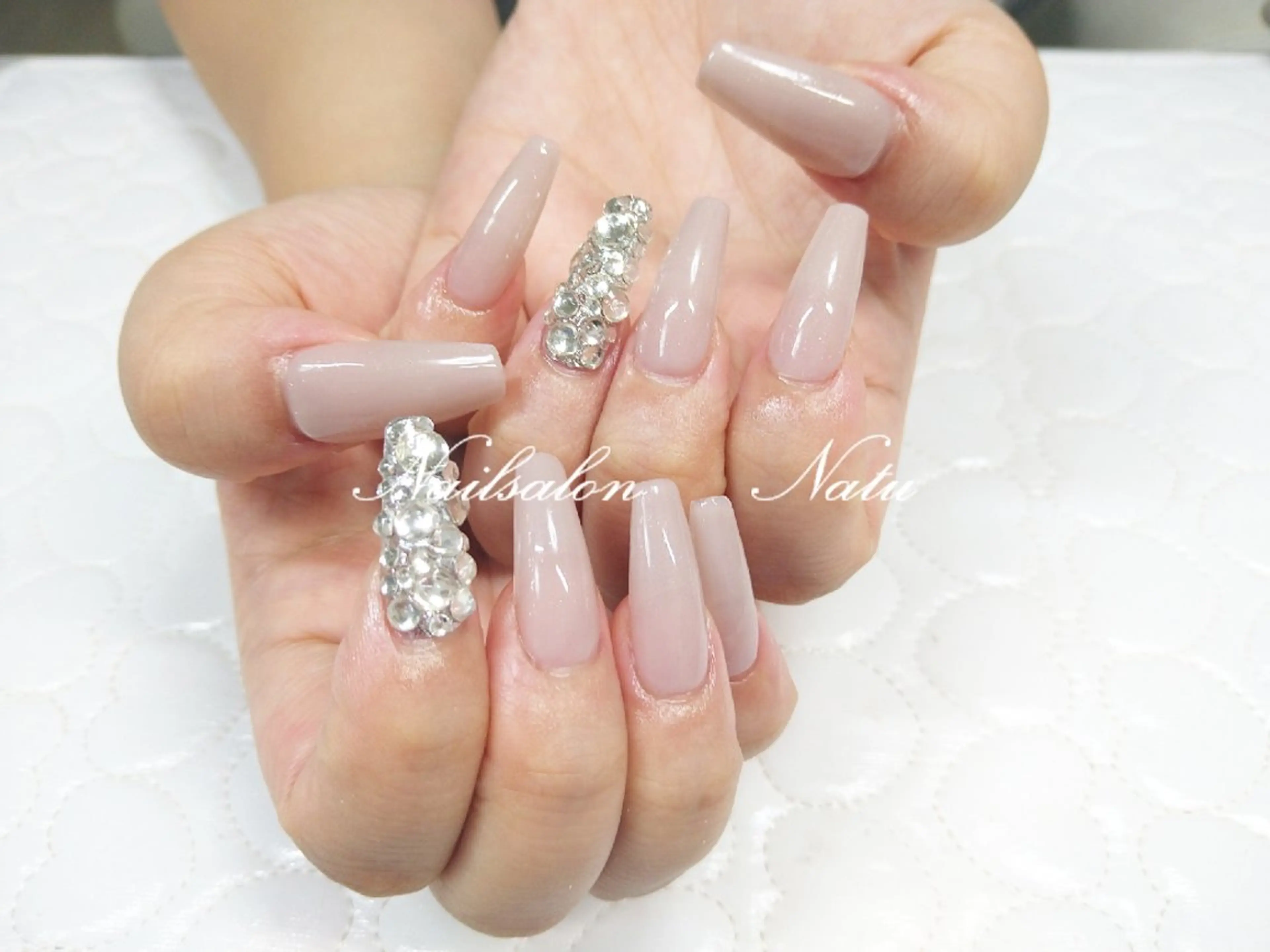 ネイル 長さ出し ハンドネイル nailsalon　 Natuのネイルデザイン