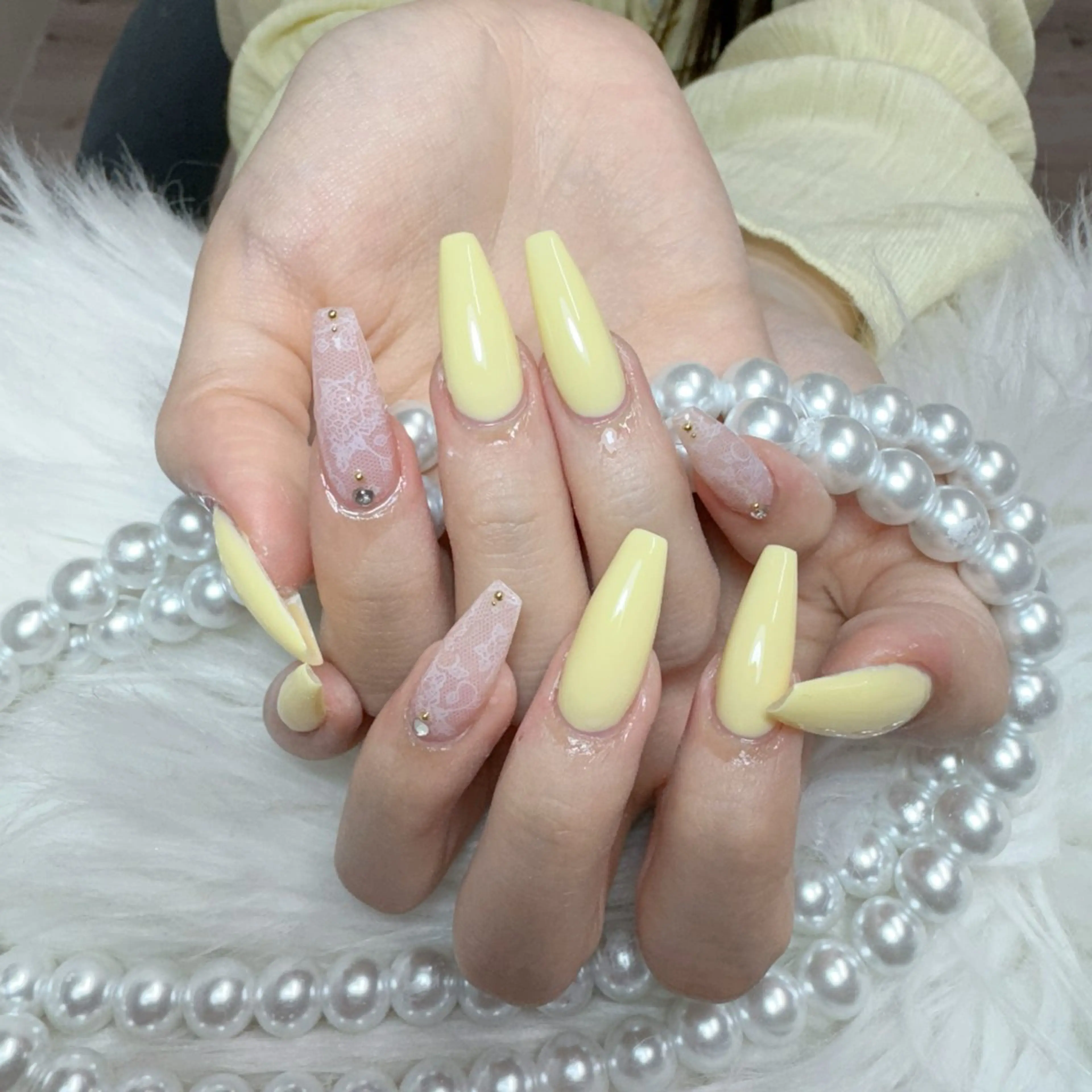 ネイル ハンドネイル 🎀nana🫧 ワンホンネイル🎀のネイルデザイン
