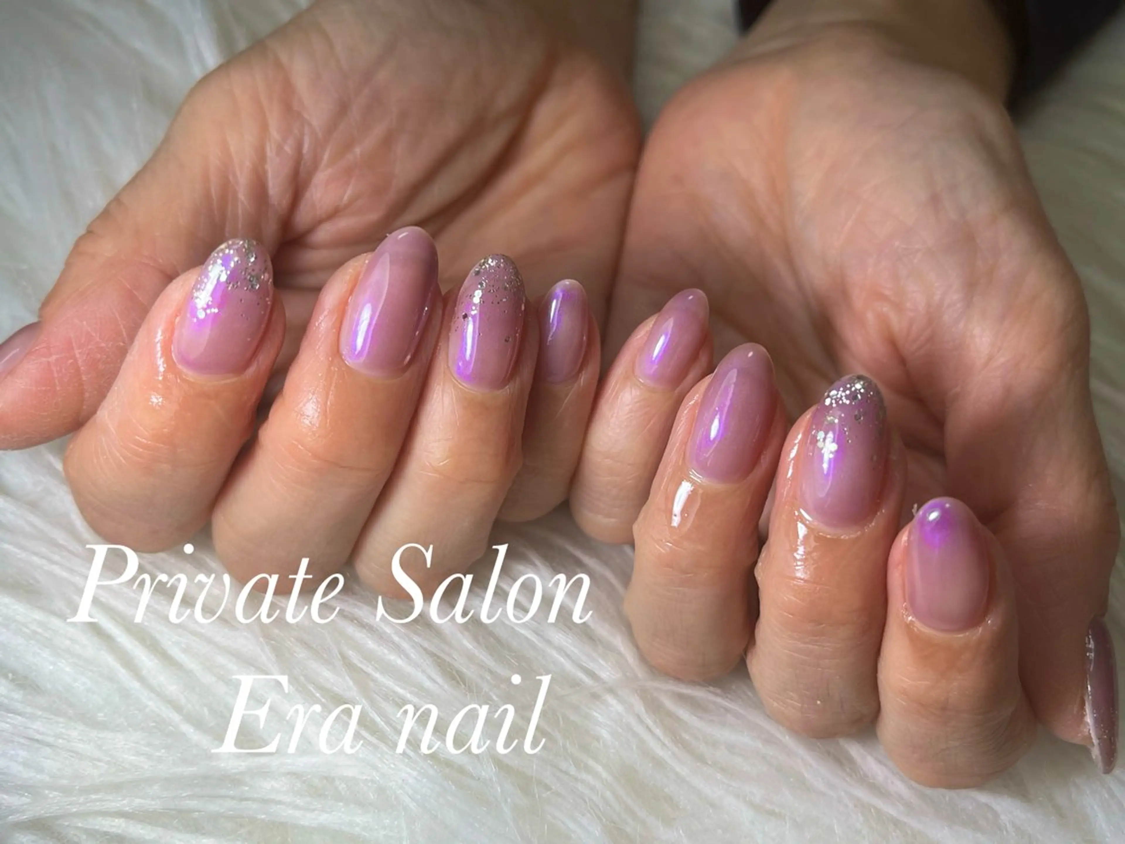 ネイル ラメ(グリッター) ワンカラーネイル ハンドネイル Era nailのネイルデザイン