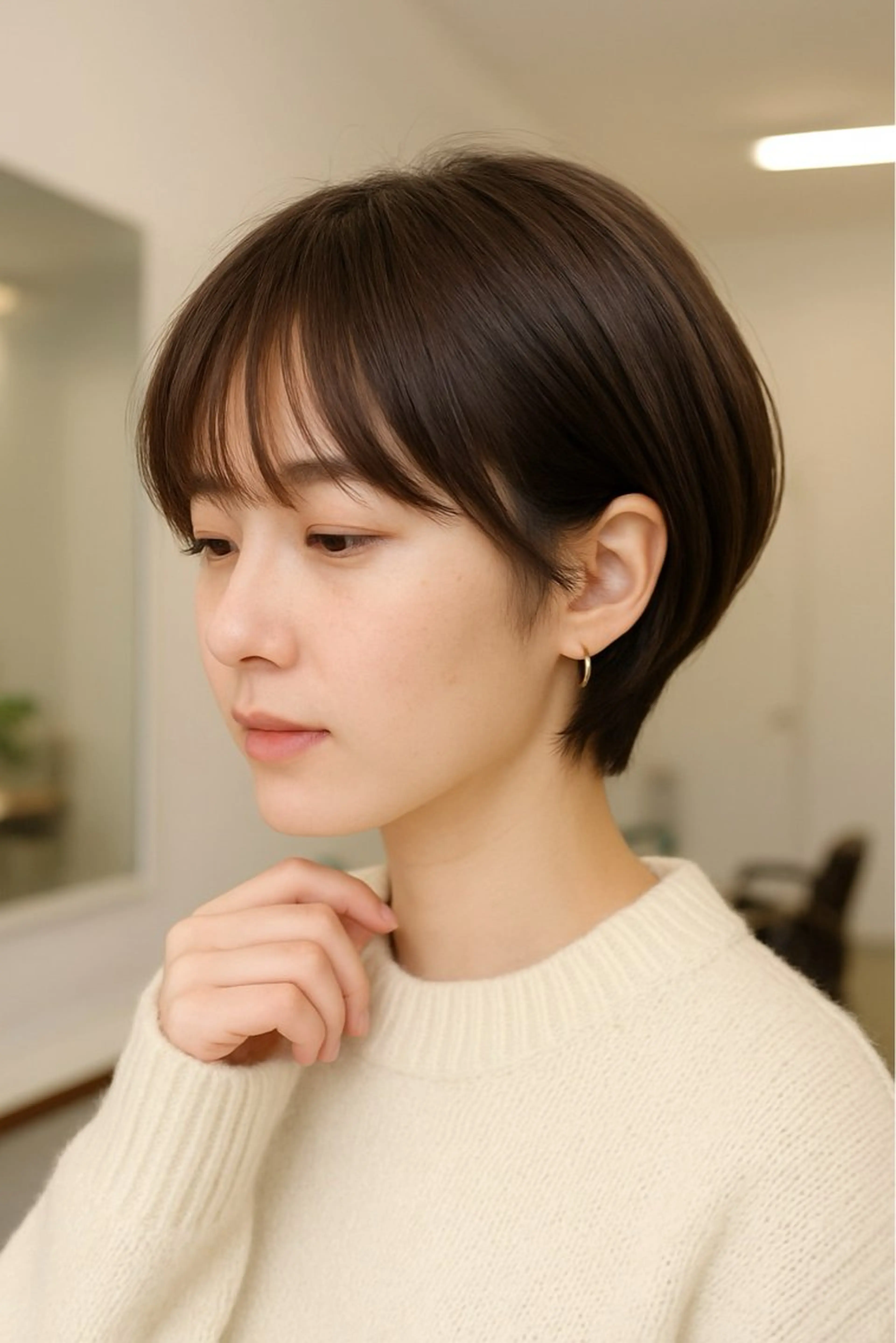 オススメ❣️【くびれショート】【マッシュショート】【丸みショート】【小顔ショート】+【透明感カラー】+【トリートメント】の写真