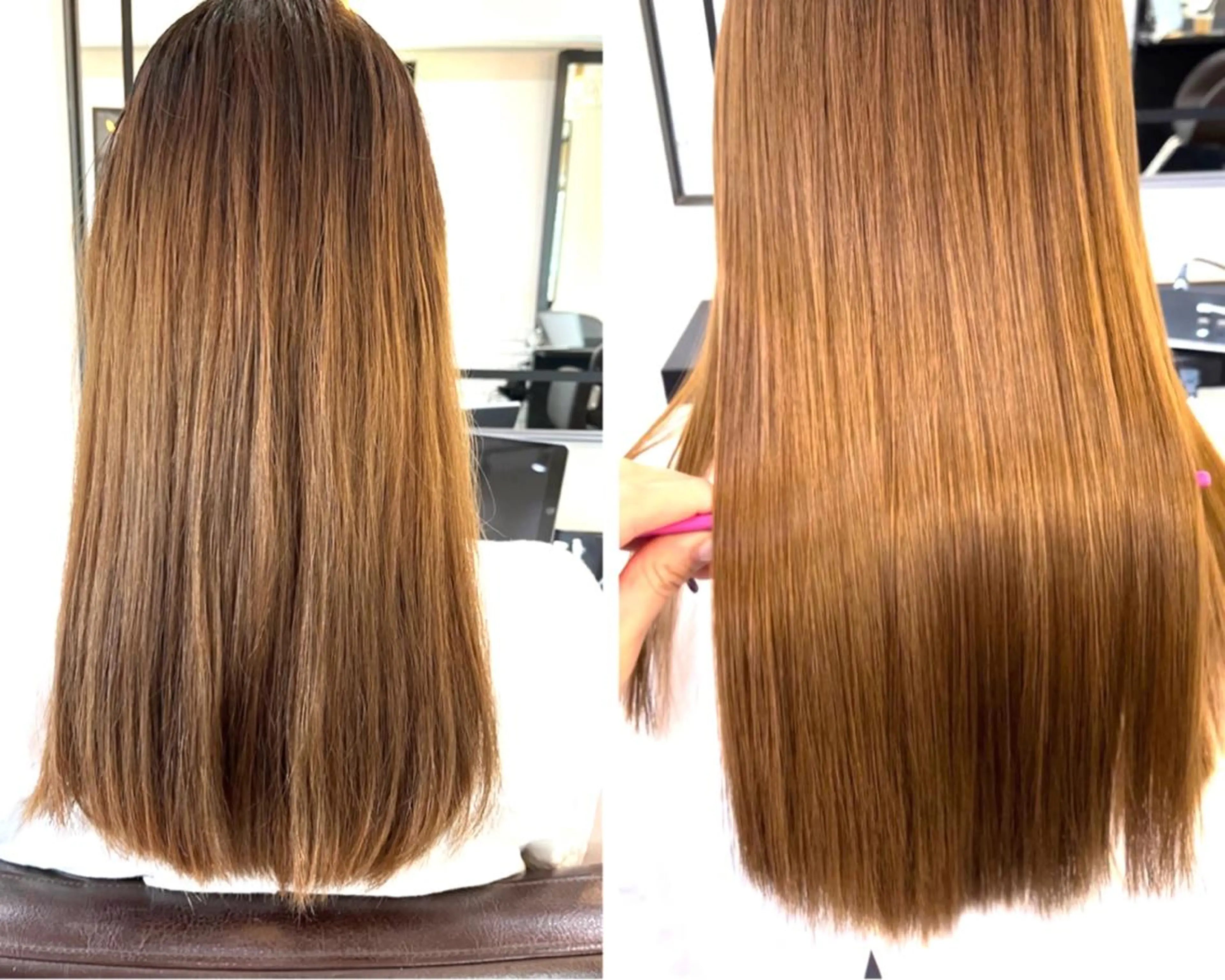 セミロング ヘアアレンジ トリートメント ハイトーンカラー 🦋yuri🦋のヘアスタイル