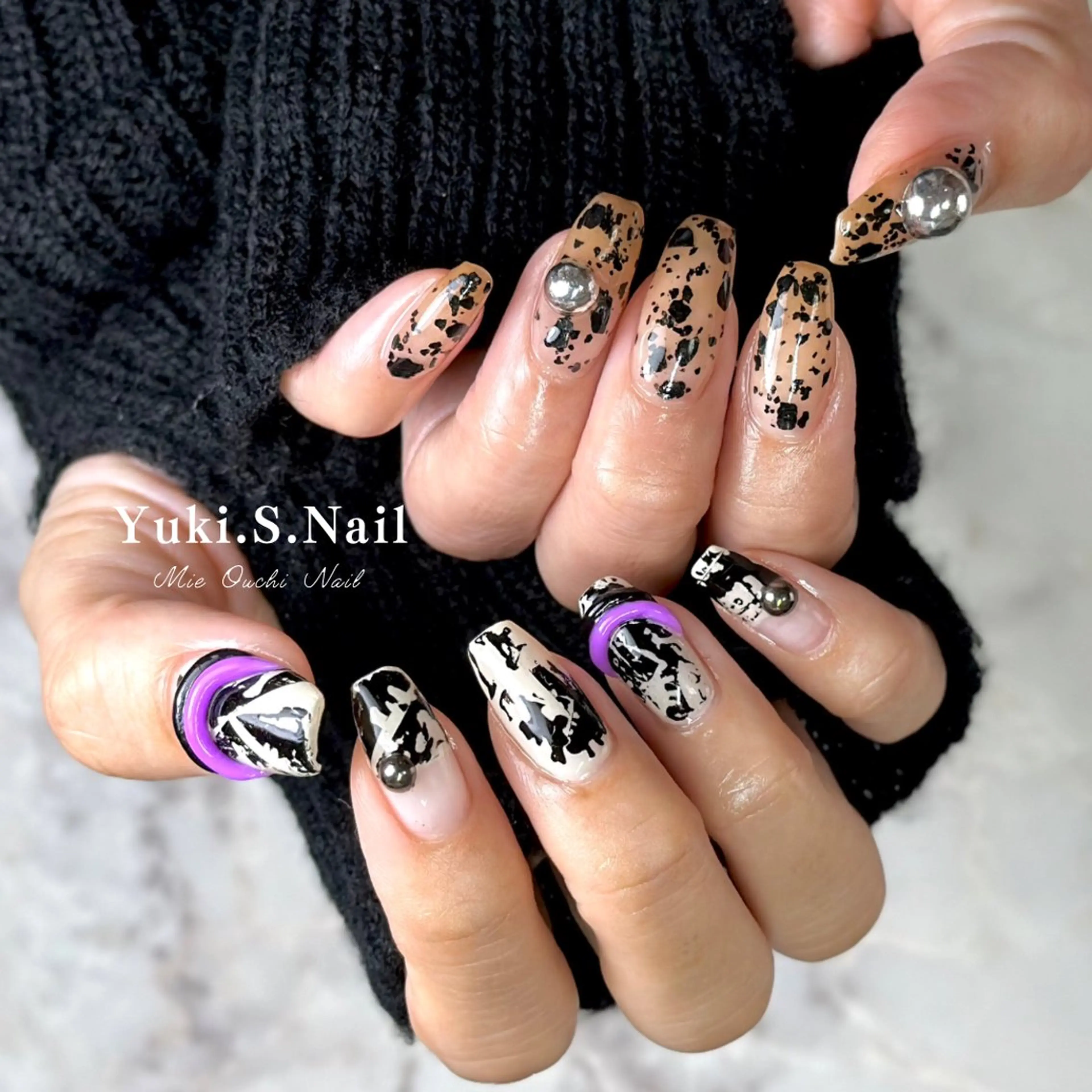 ロング ハンドネイル Yuki S.Nailのネイルデザイン