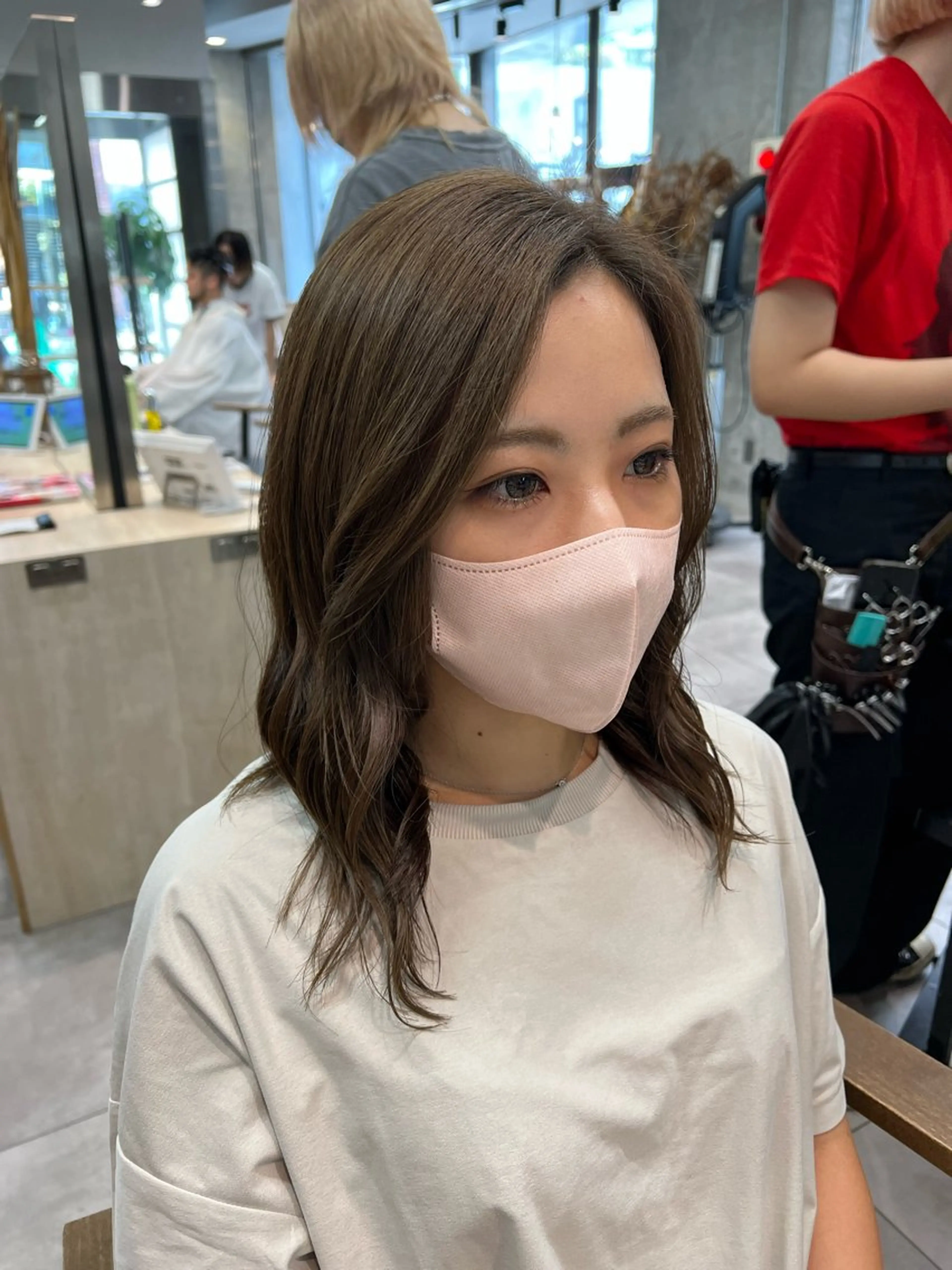 ミディアム カラー 🌞レイヤー×カラー 前川那津美🌞のヘアスタイル