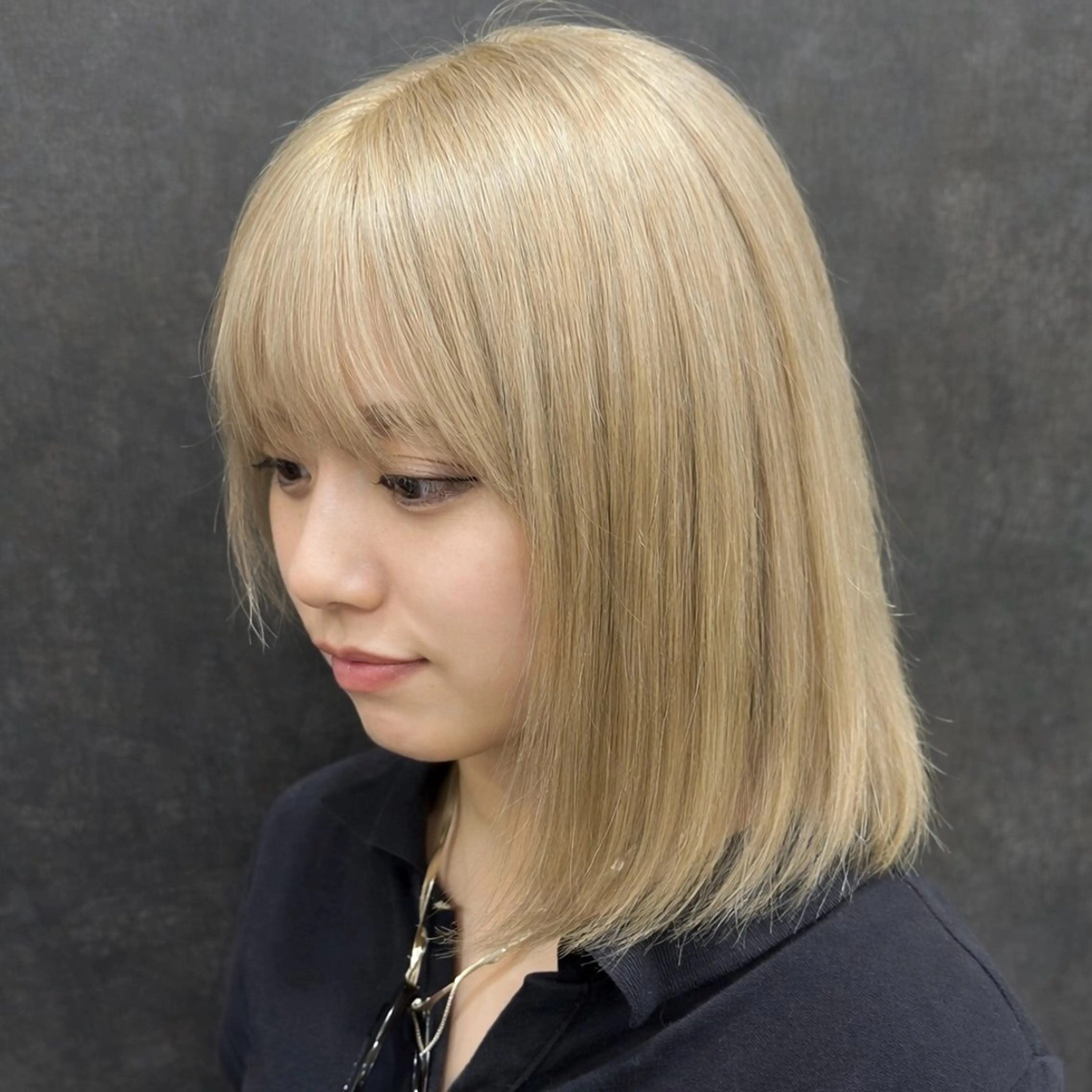 ミディアム カラー ヘアカラー 縮毛矯正/レイヤー /カラー🎀おぐりンのヘアスタイル