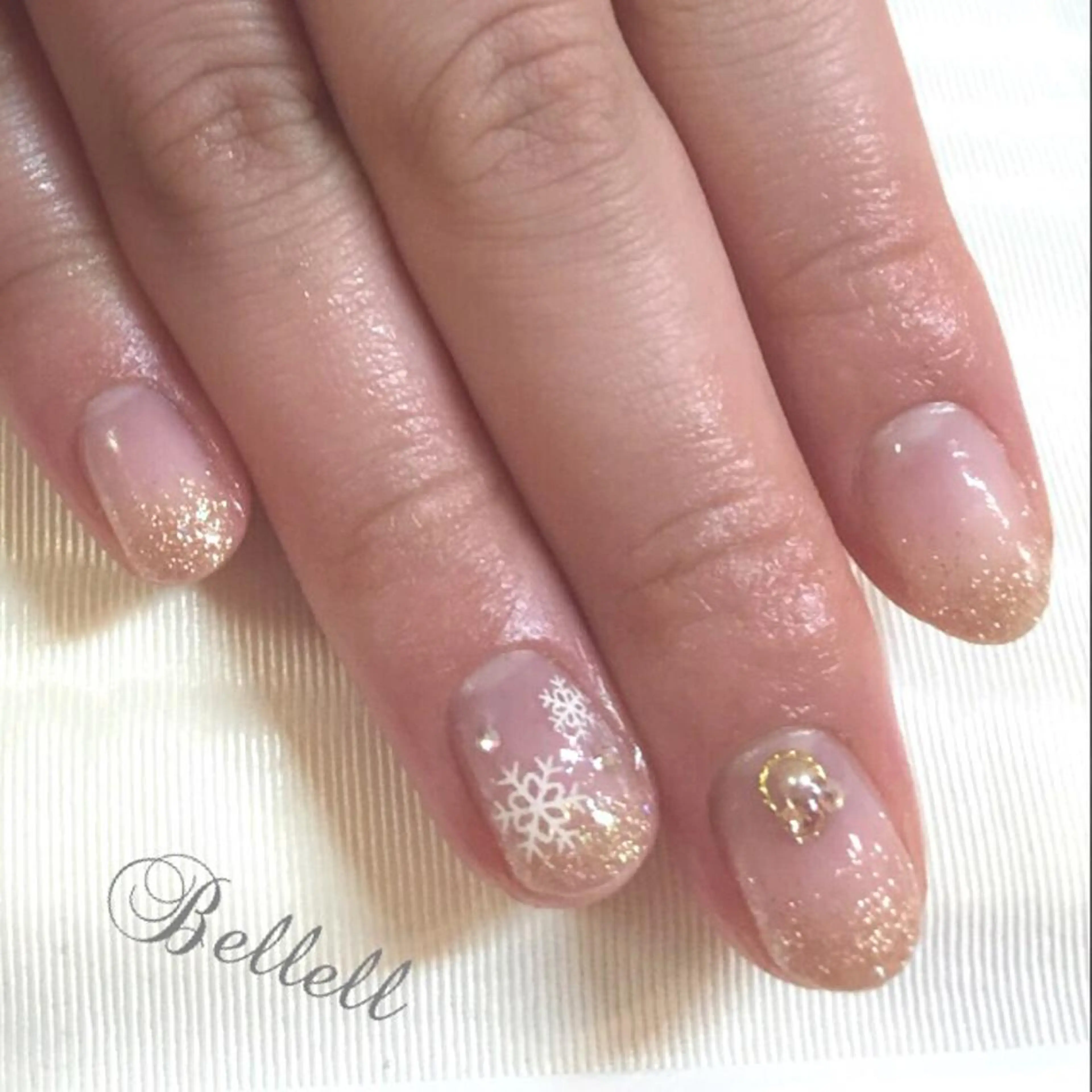 ネイル グラデーション ラメ(グリッター) ラメグラデーション 青木 綾子のネイルデザイン