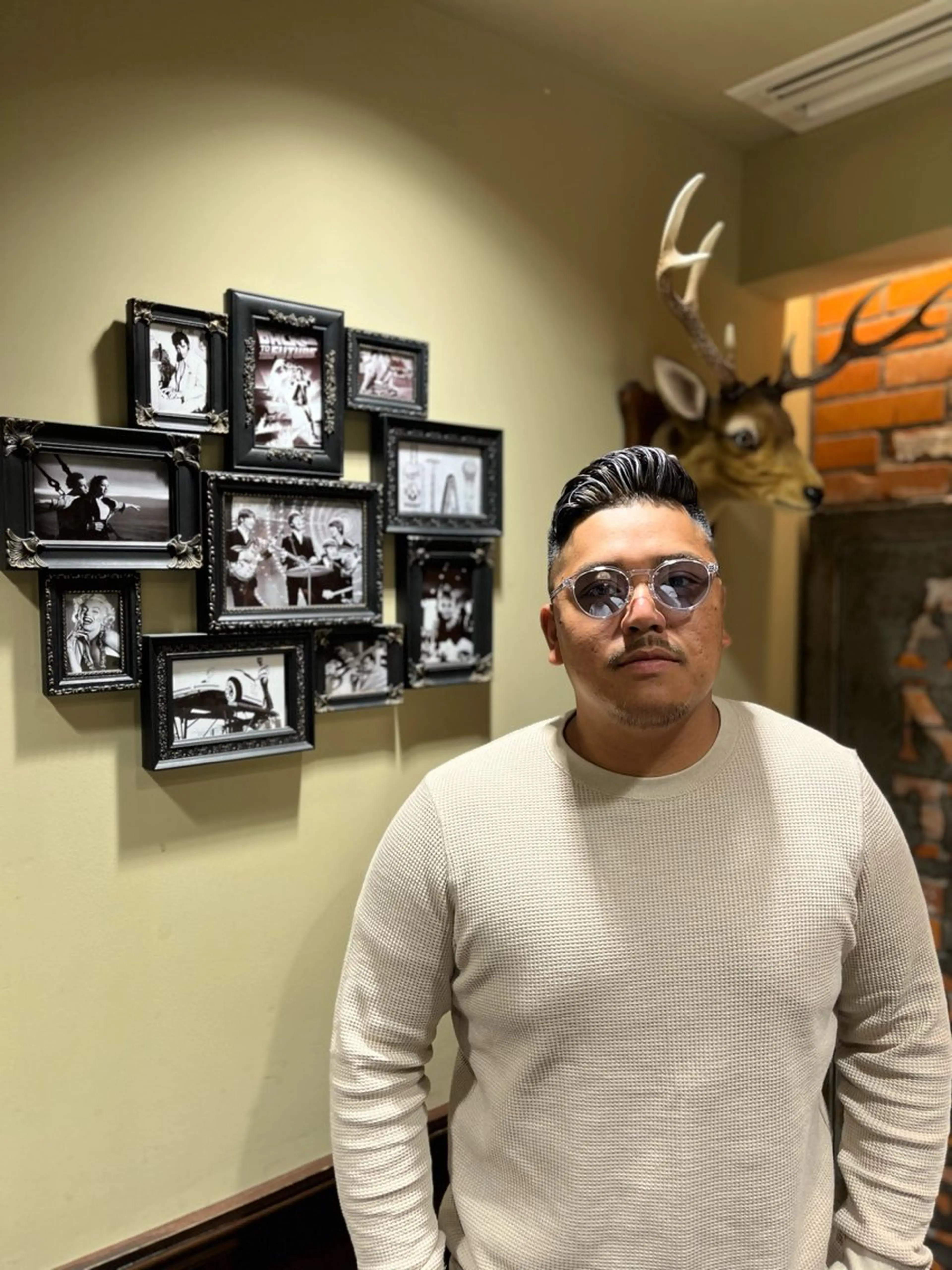 ショート カラー メンズ センターパート フェードカット マッシュ メンズパーマ メンズツイストパーマ カット ヘアカラー 池袋メンズパーマ フェード純平のヘアスタイル