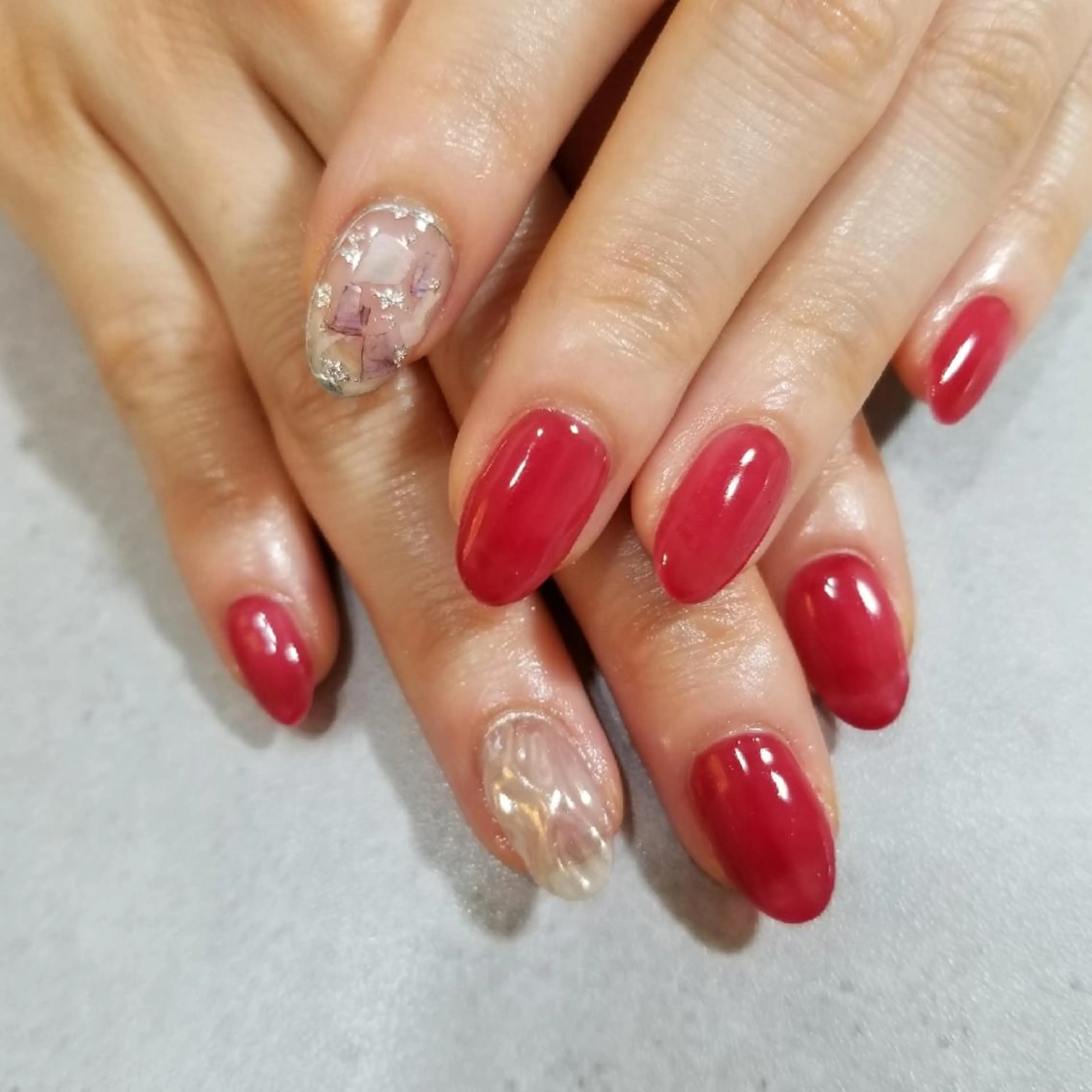 ネイル アートネイル ワンカラーネイル nijiiro🌈 サトウのネイルデザイン