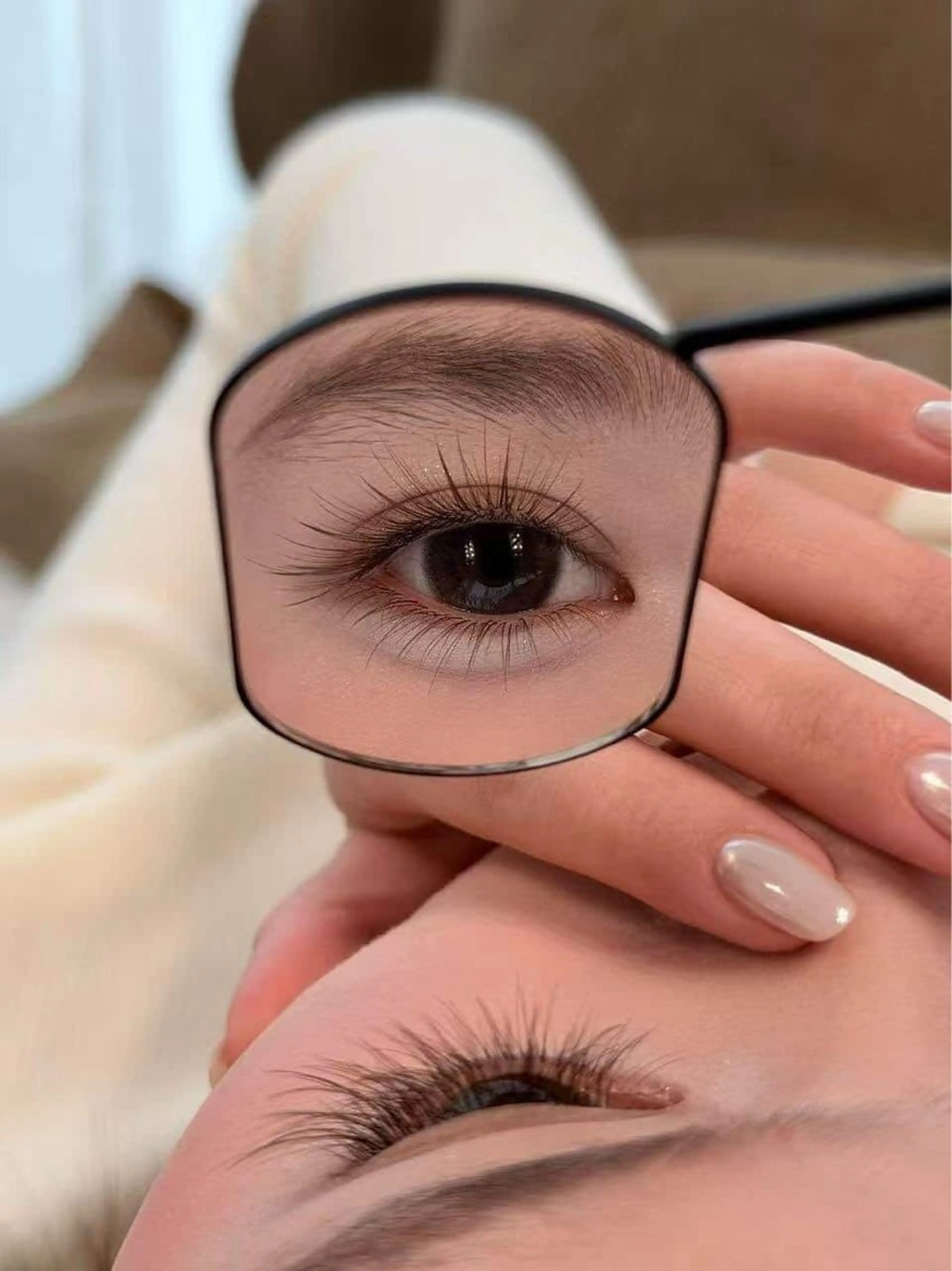 SNS話題限定♡婴儿湾デザイン（当店特定ワンホンデザイン）ふんわり可愛い束感EYE✨の写真