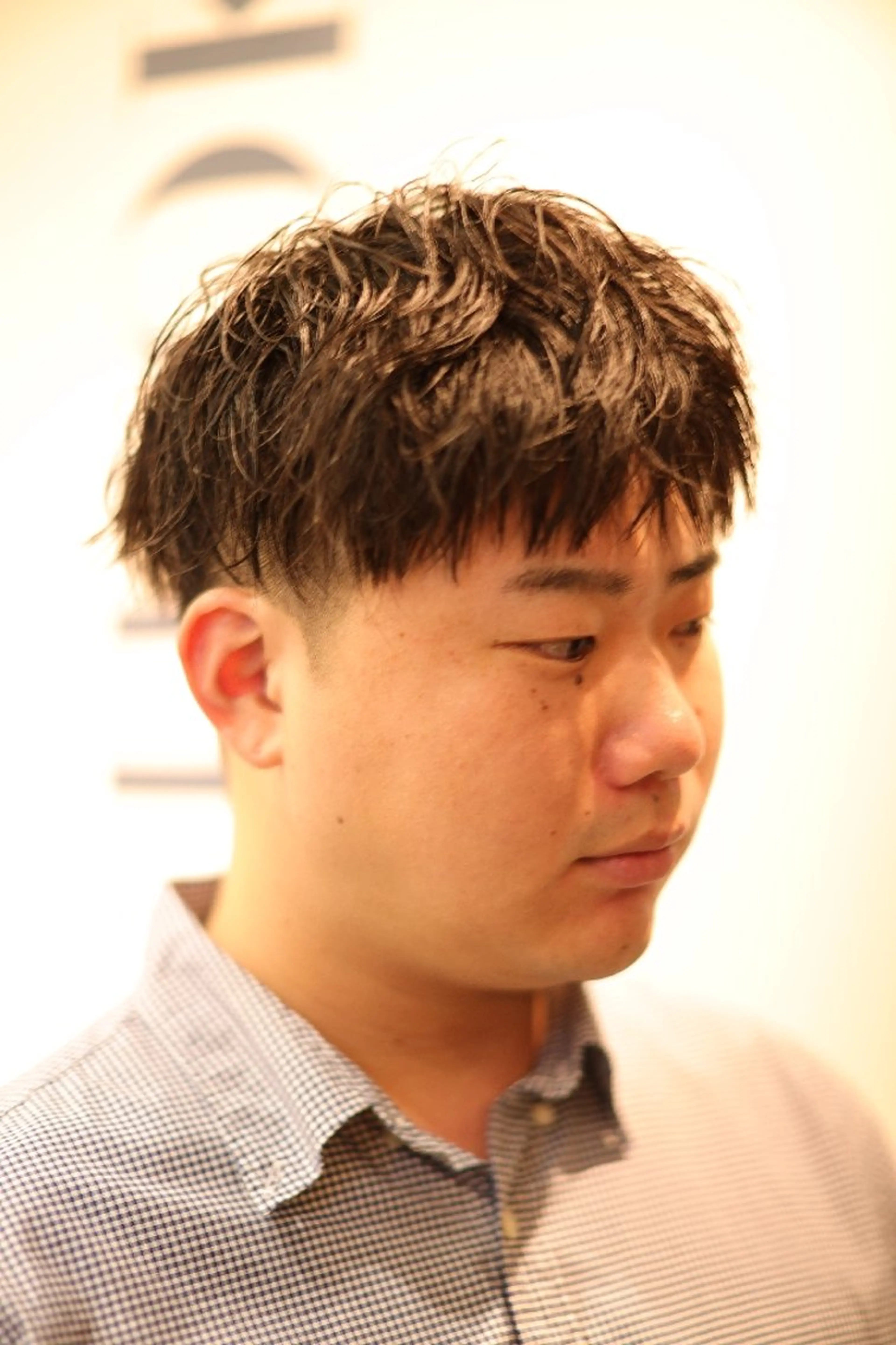 ショート パーマ メンズ メンズパーマ メンズツイストパーマ くせ毛 ニュアンスパーマ ツイストパーマ カット 🎶メンズカット🧴 大森✂️⸒⸒のヘアスタイル