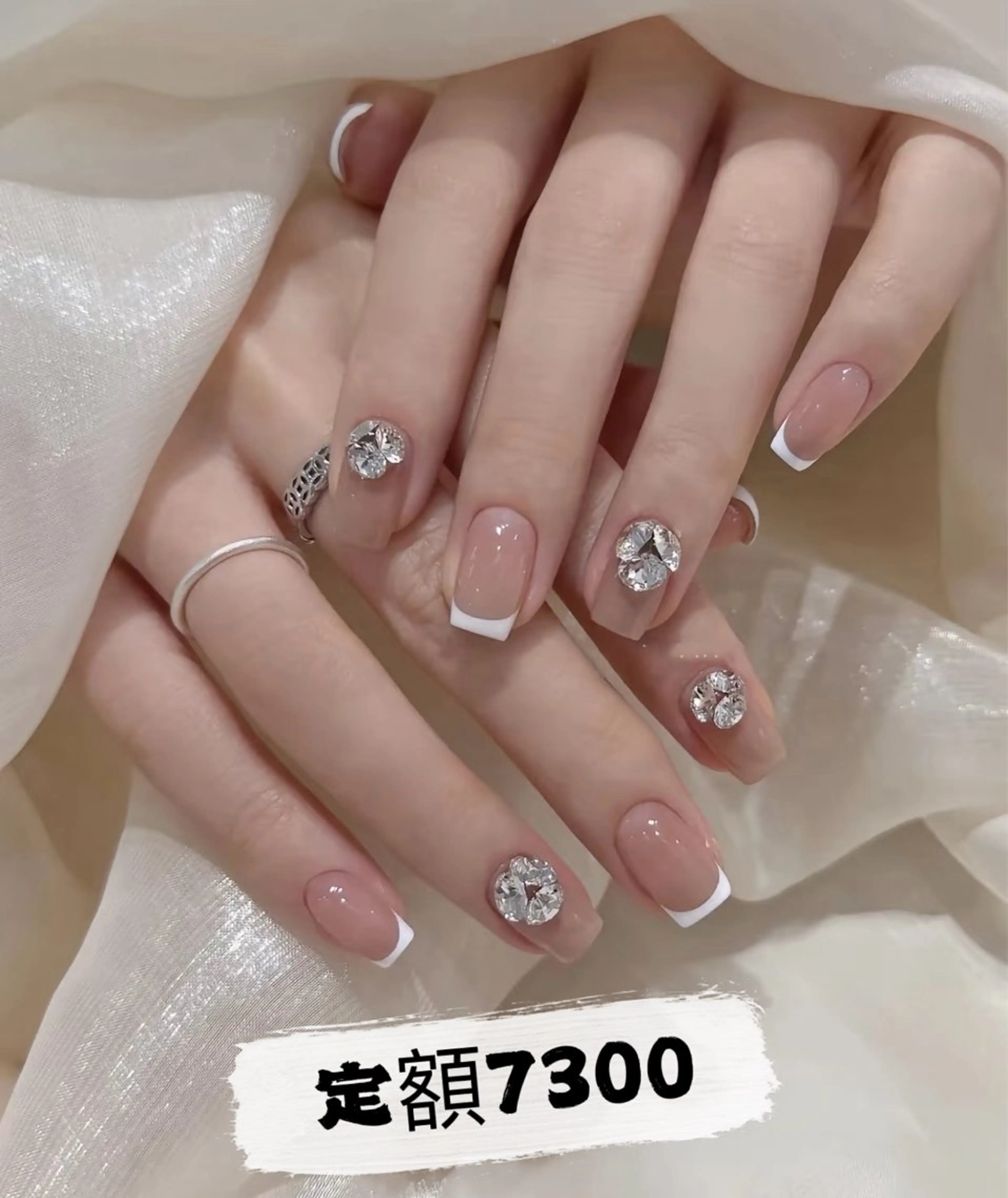 ネイル チークネイル 長さ出し フラッシュネイル フットネイル フレンチネイル Niko nailサロンのネイルデザイン