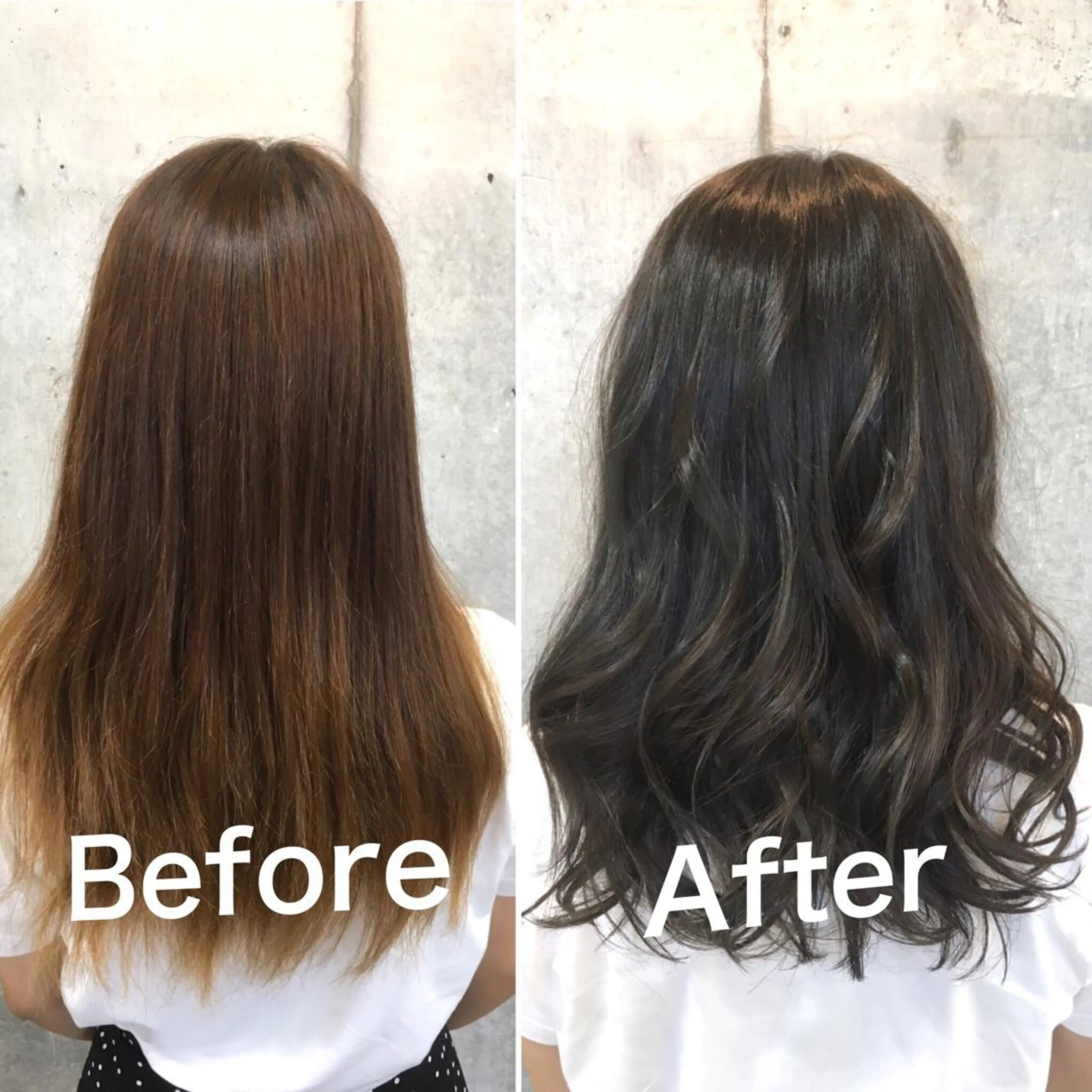 カラー アディクシーカラー オレンジ カット トリートメント 佐瀬竜矢PRIMAL /portのヘアスタイル