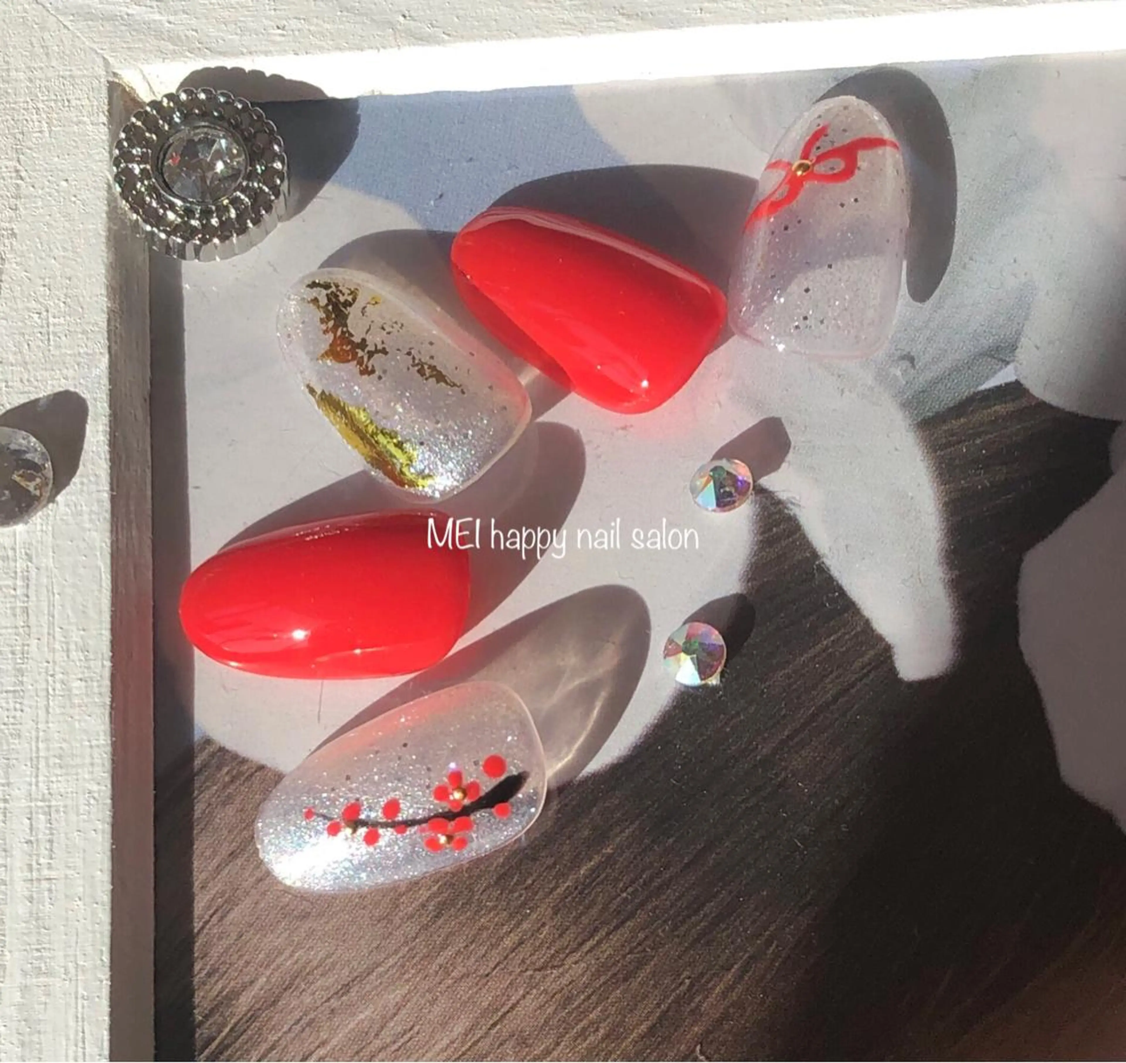 ネイル 北浦和 自爪育成ケアのネイルデザイン