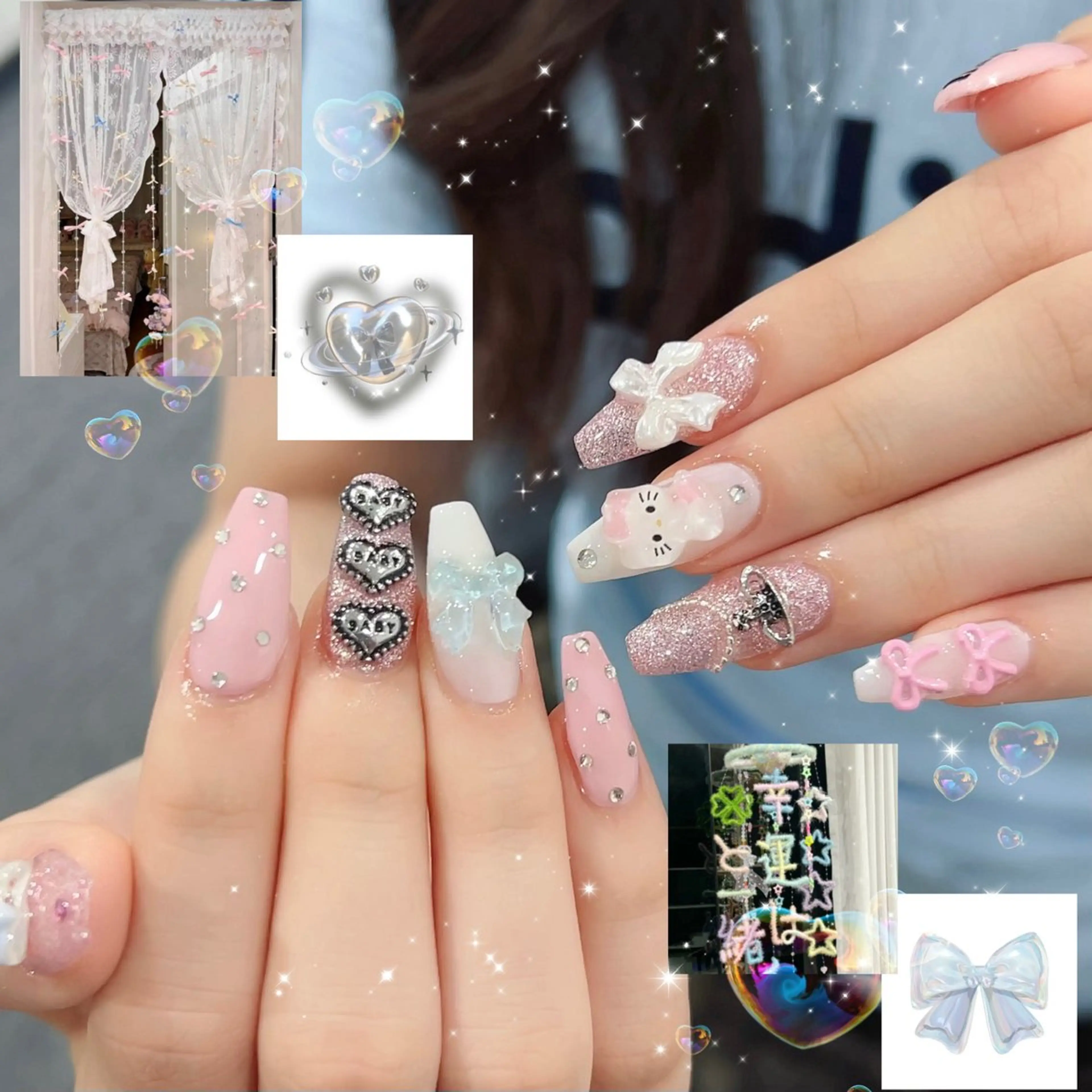 ネイル ハンドネイル 🪄mimi🎀 Midori🪽のネイルデザイン