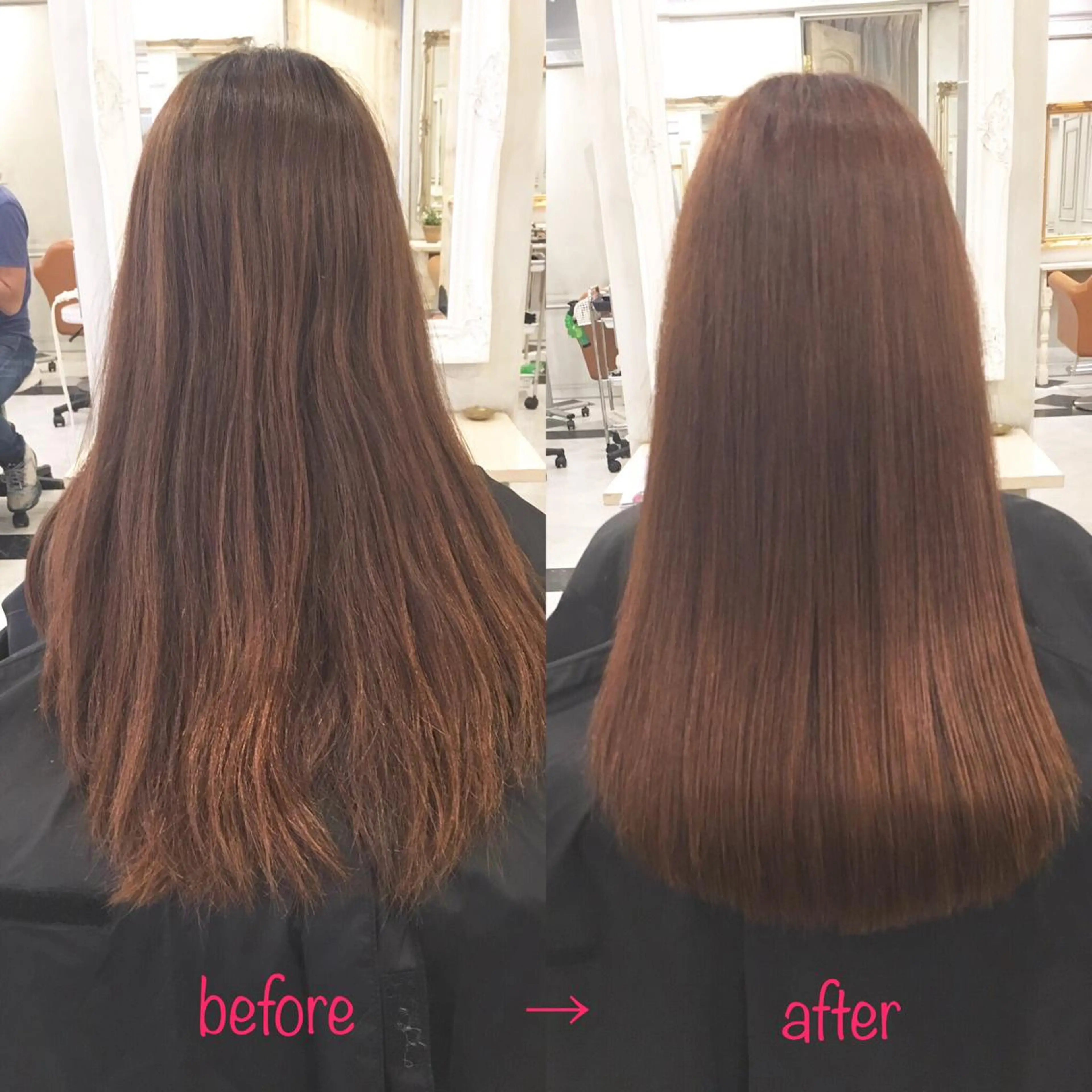 ロング 縮毛矯正&髪質改善 MAILHAIRのヘアスタイル