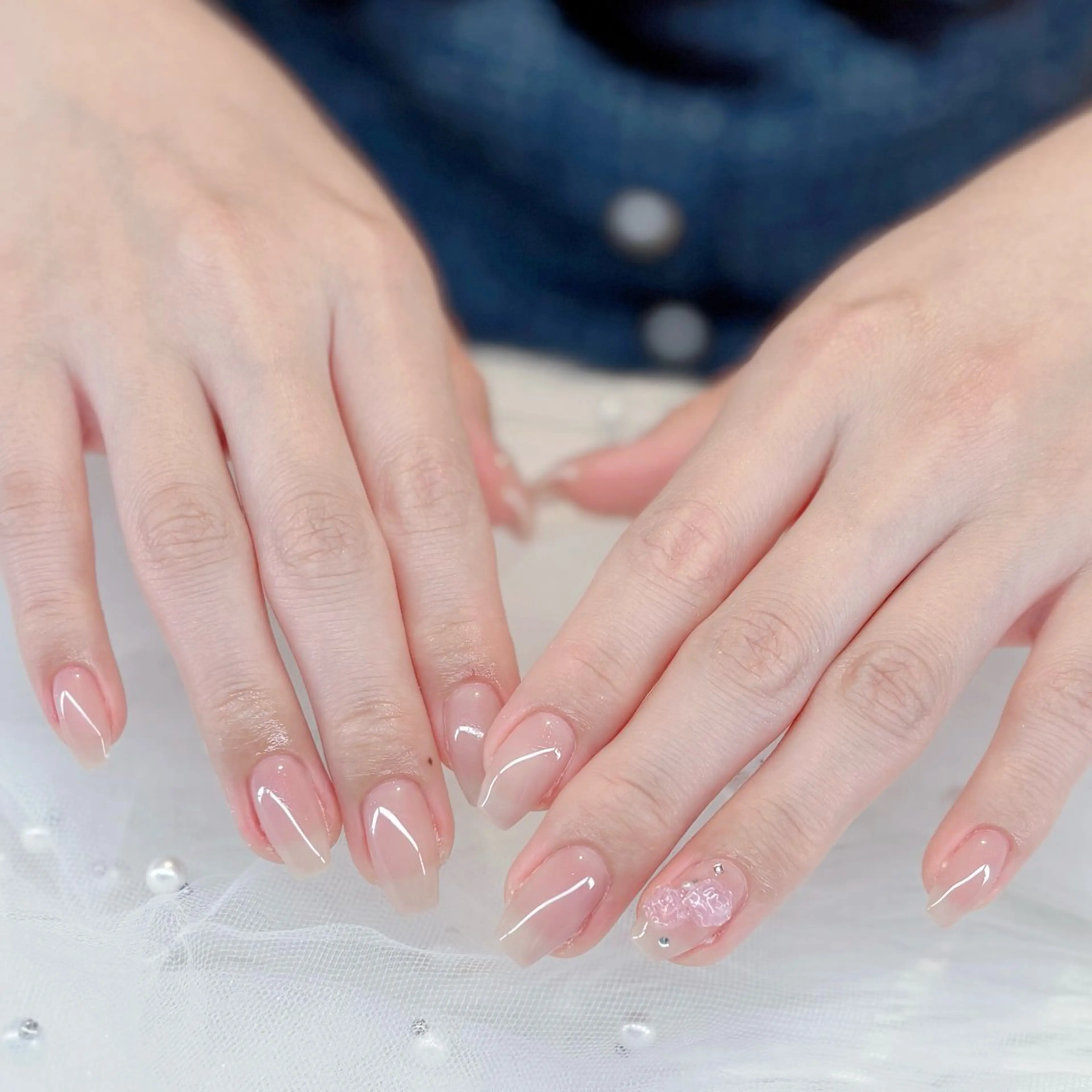 ネイル シンプルネイル ワンホンネイル Keli Nail 難波のネイルデザイン