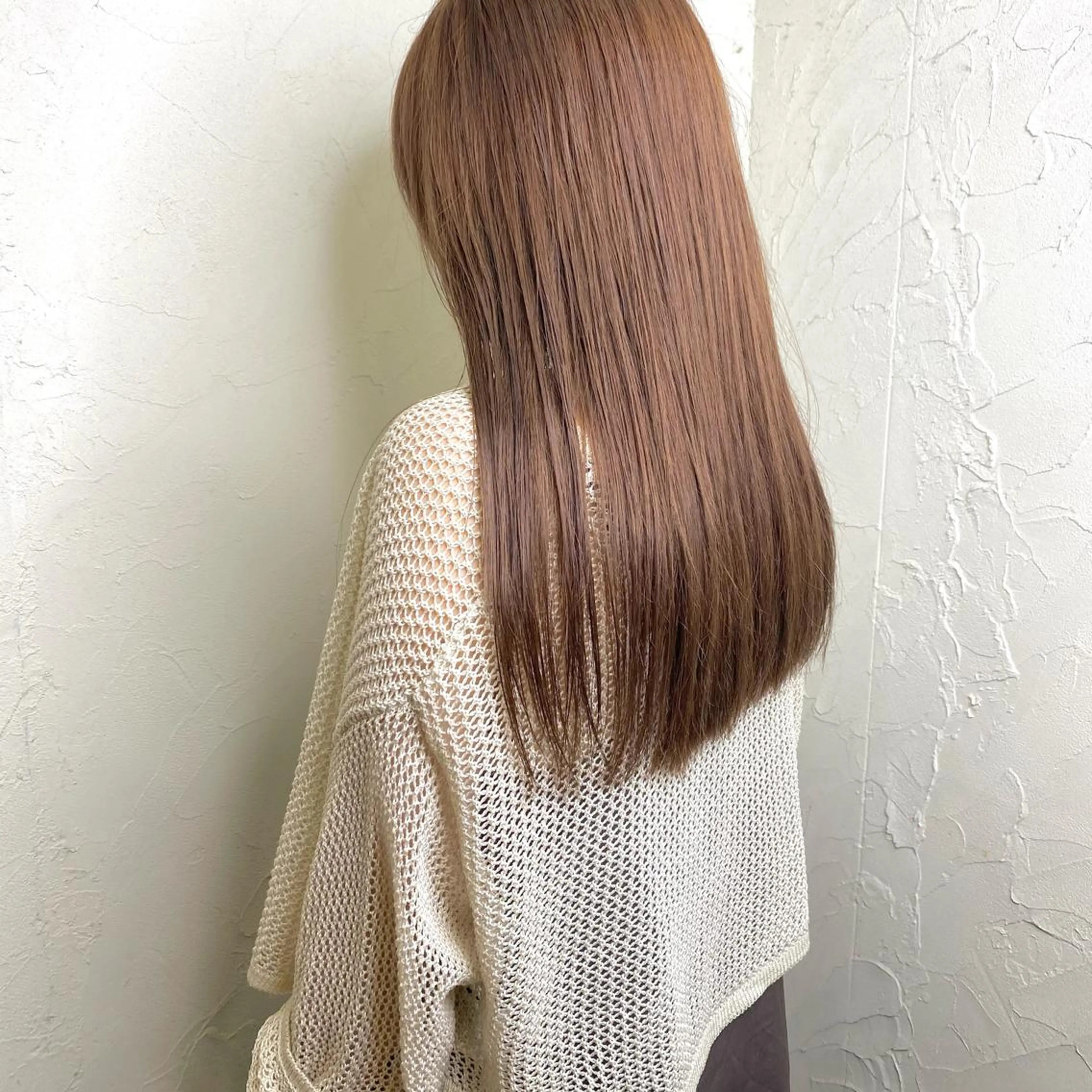 ロング パーマ 縮毛矯正 ストレートパーマ 久力琴音''透明感 カラー''アレンジのヘアスタイル