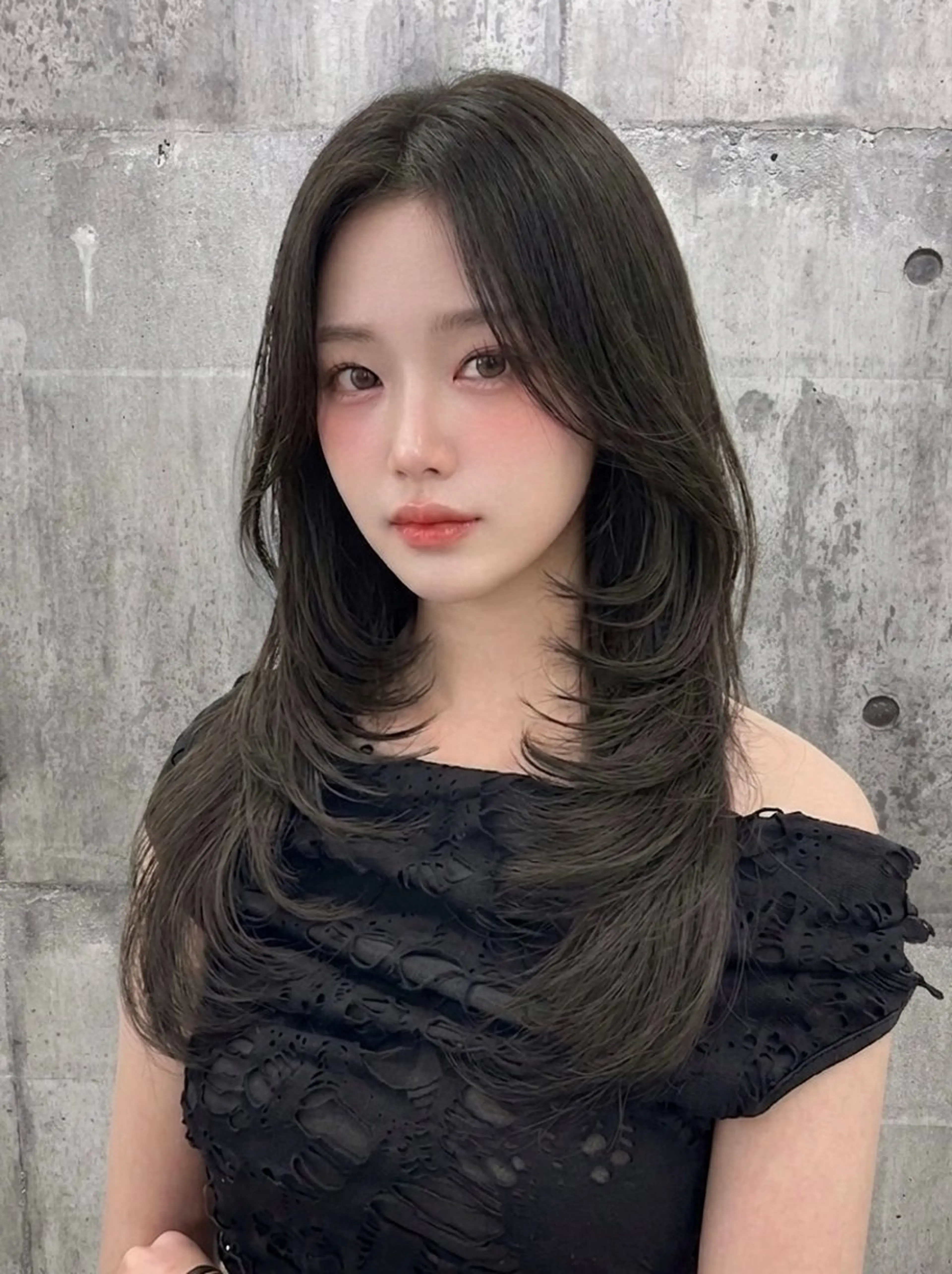 セミロング カラー カット ヘアカラー トリートメント レイヤー/髪質改善 /山永圭介のヘアスタイル