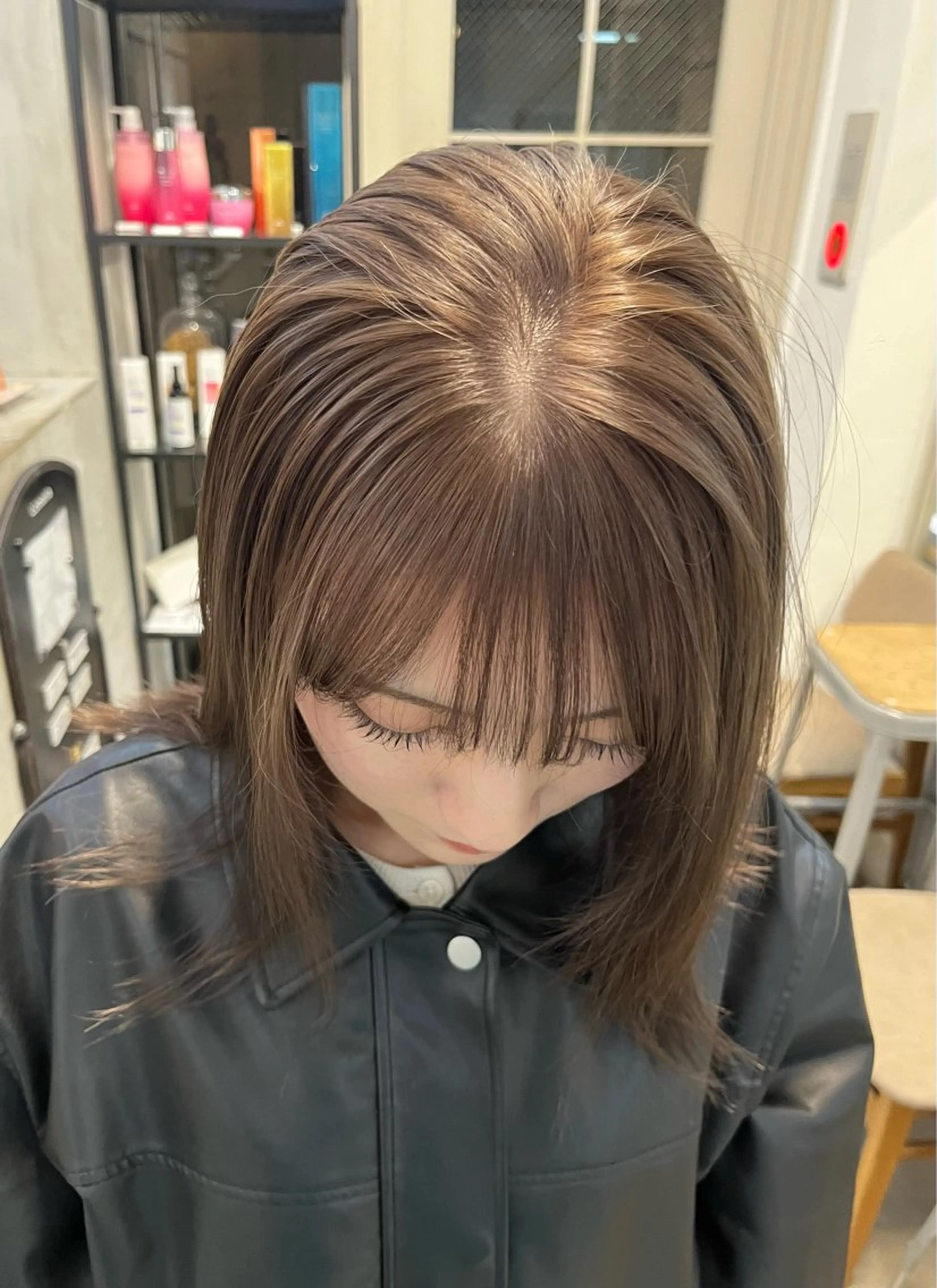 セミロング カラー カット ヘアカラー トリートメント 赤み消しカラー/ ナチュラル/トモキのヘアスタイル