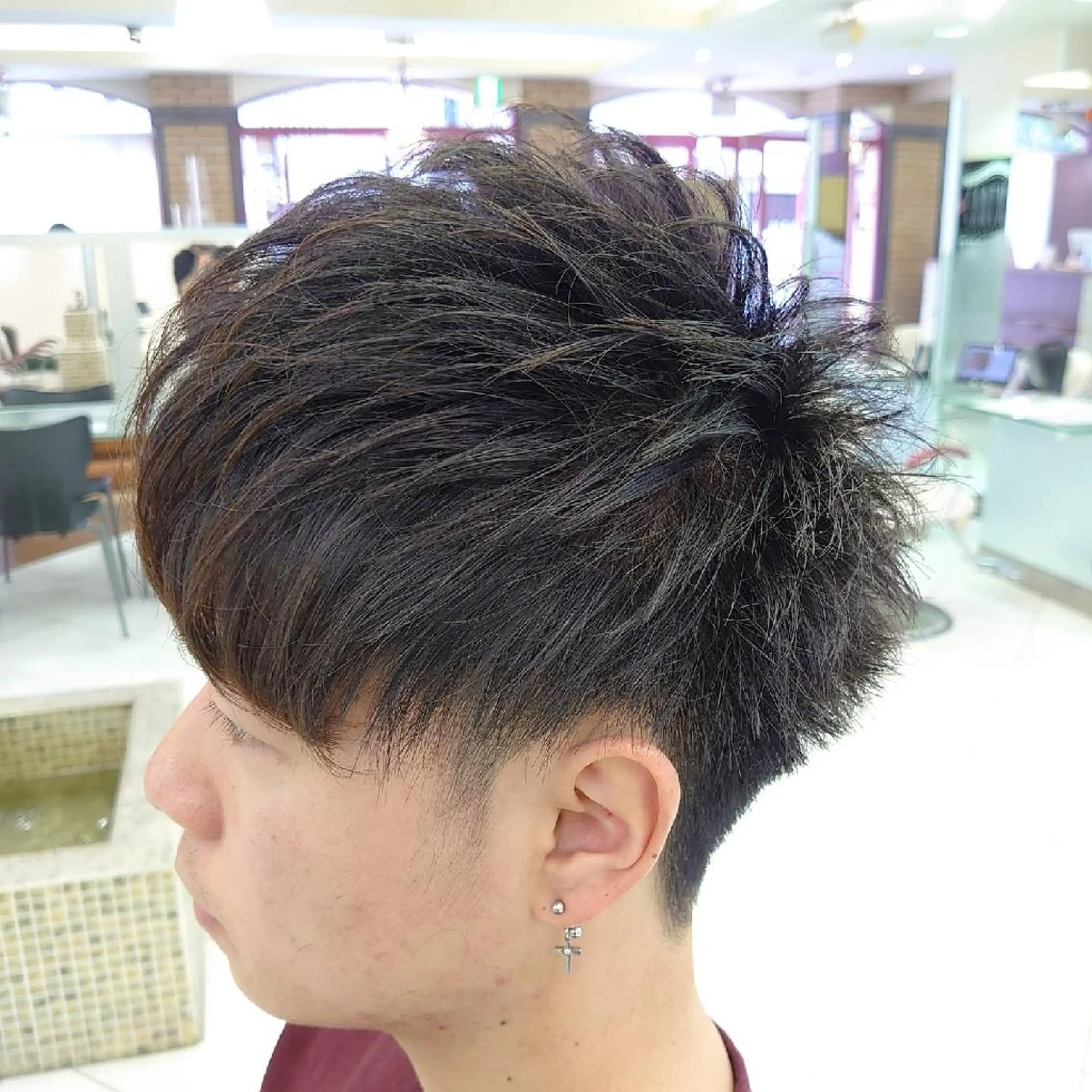 ショート ヘアアレンジ メンズ マッシュ 刈り上げ ショートヘア 🐺デザインウルフ / 一ノ瀬 凌🐺のヘアスタイル