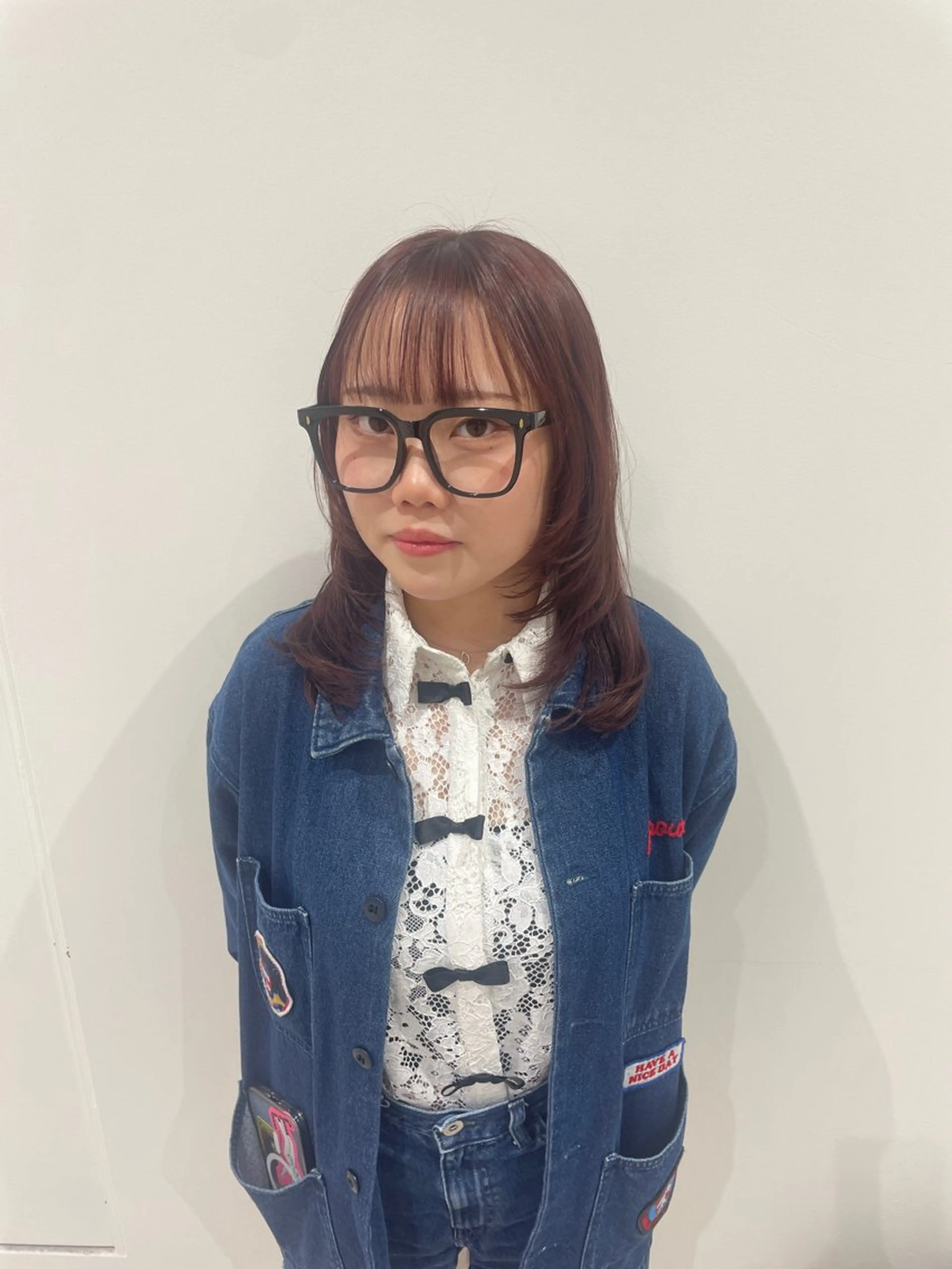 セミロング レイヤーカット ヘアカラー 【レイヤー艶カラー】 🎀moka🎀のヘアスタイル