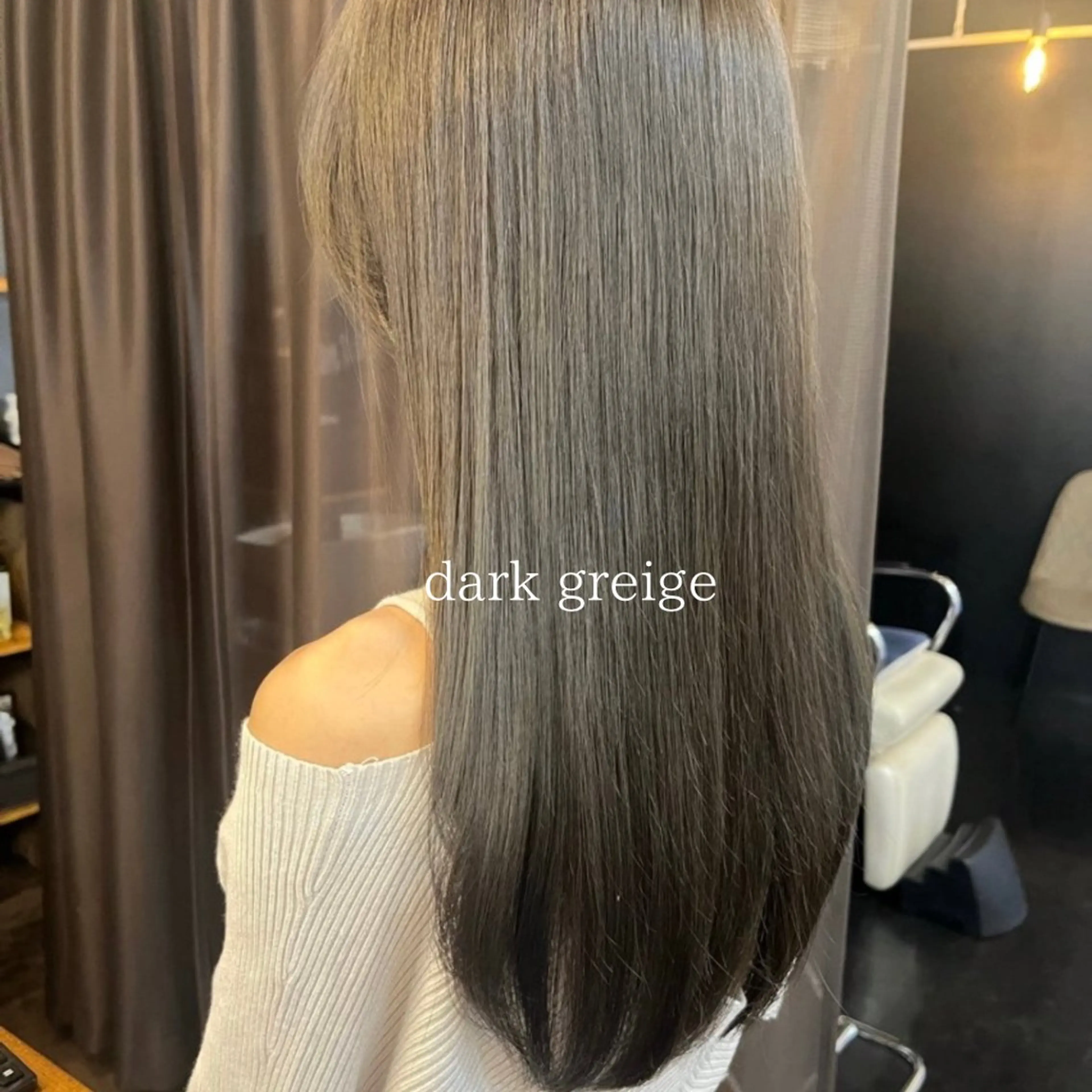 ロング カラー グレージュ 髪質改善 透明感カラー／髪質 改善 YUKAのヘアスタイル