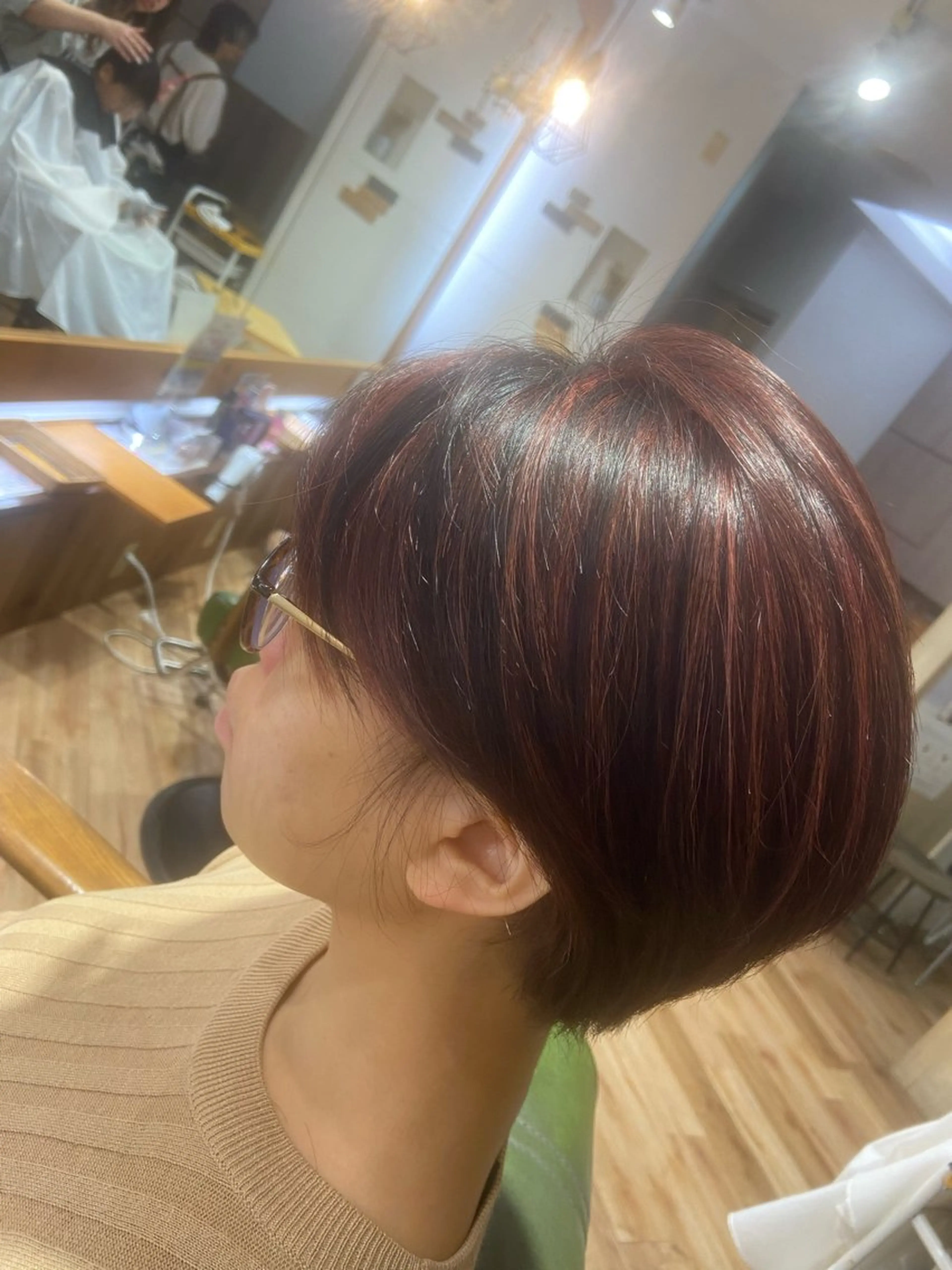 ショート ハイライト @.t所属・代表　しみず としやのヘアスタイル