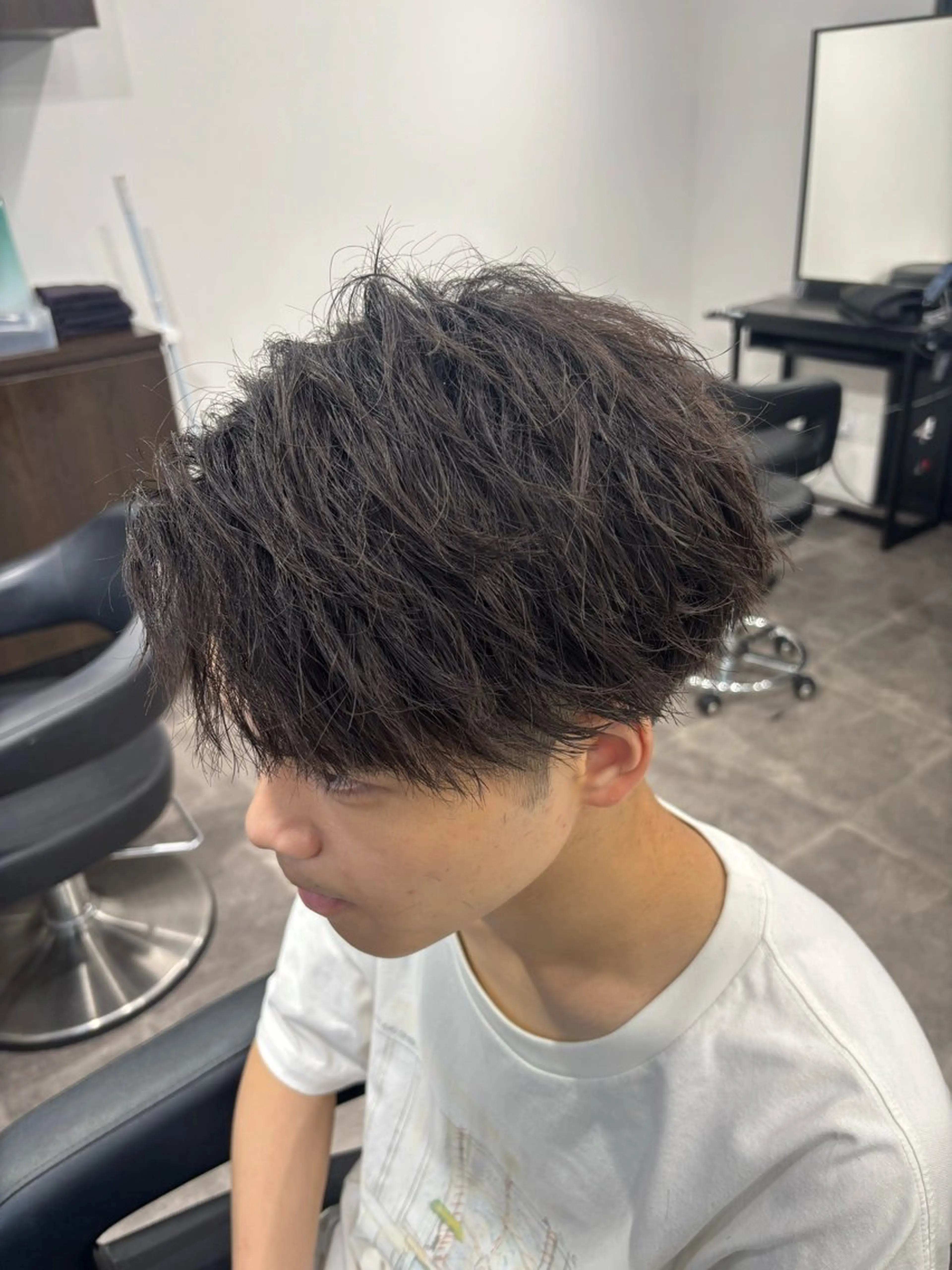 メンズ カット パーマ 🪽直毛男子の救世主 🪽フェザーパーマのヘアスタイル