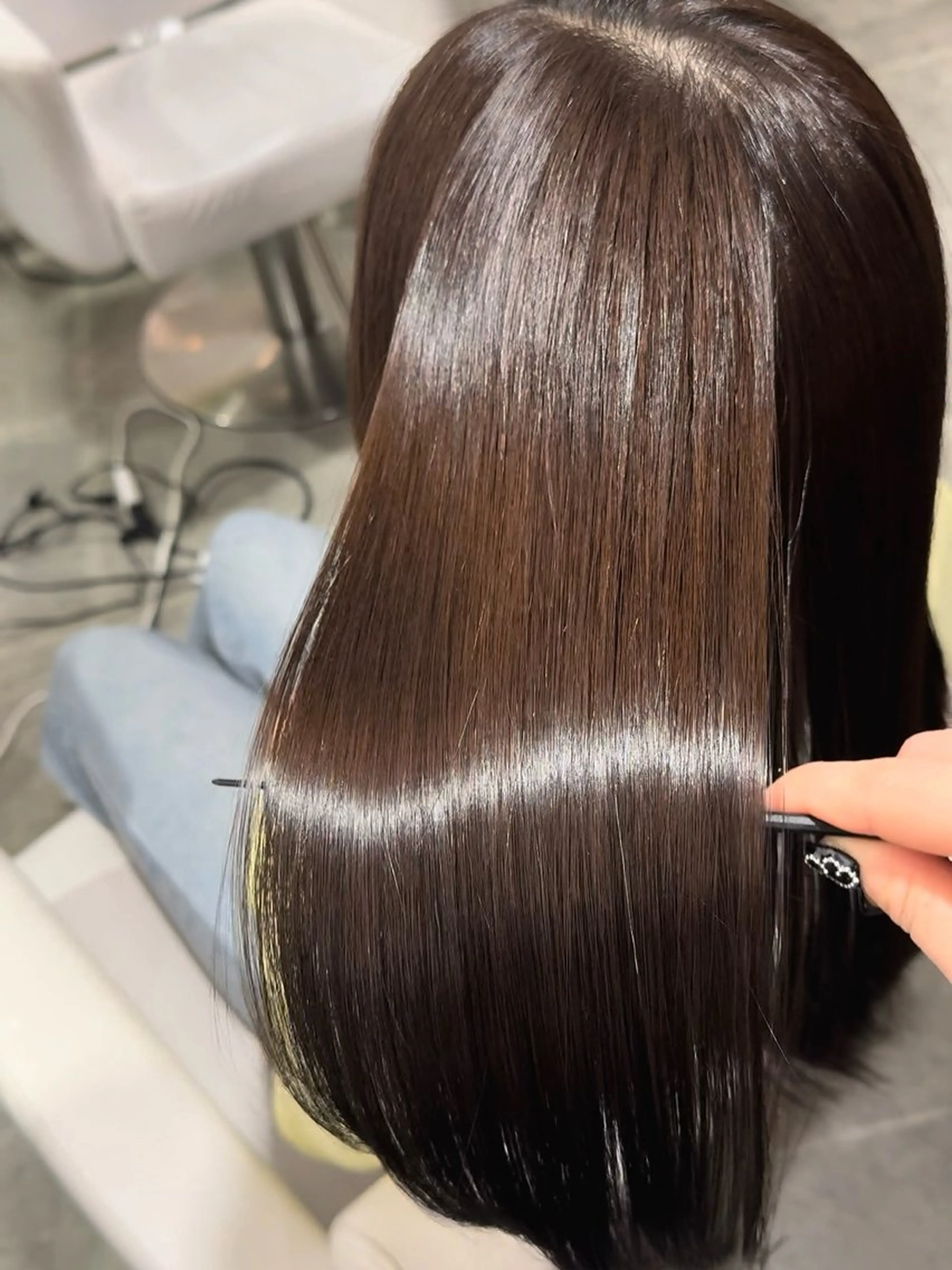 ミディアム 縮毛矯正 原宿♡透明感カラー♡ 縮毛矯正【MAYU】のヘアスタイル