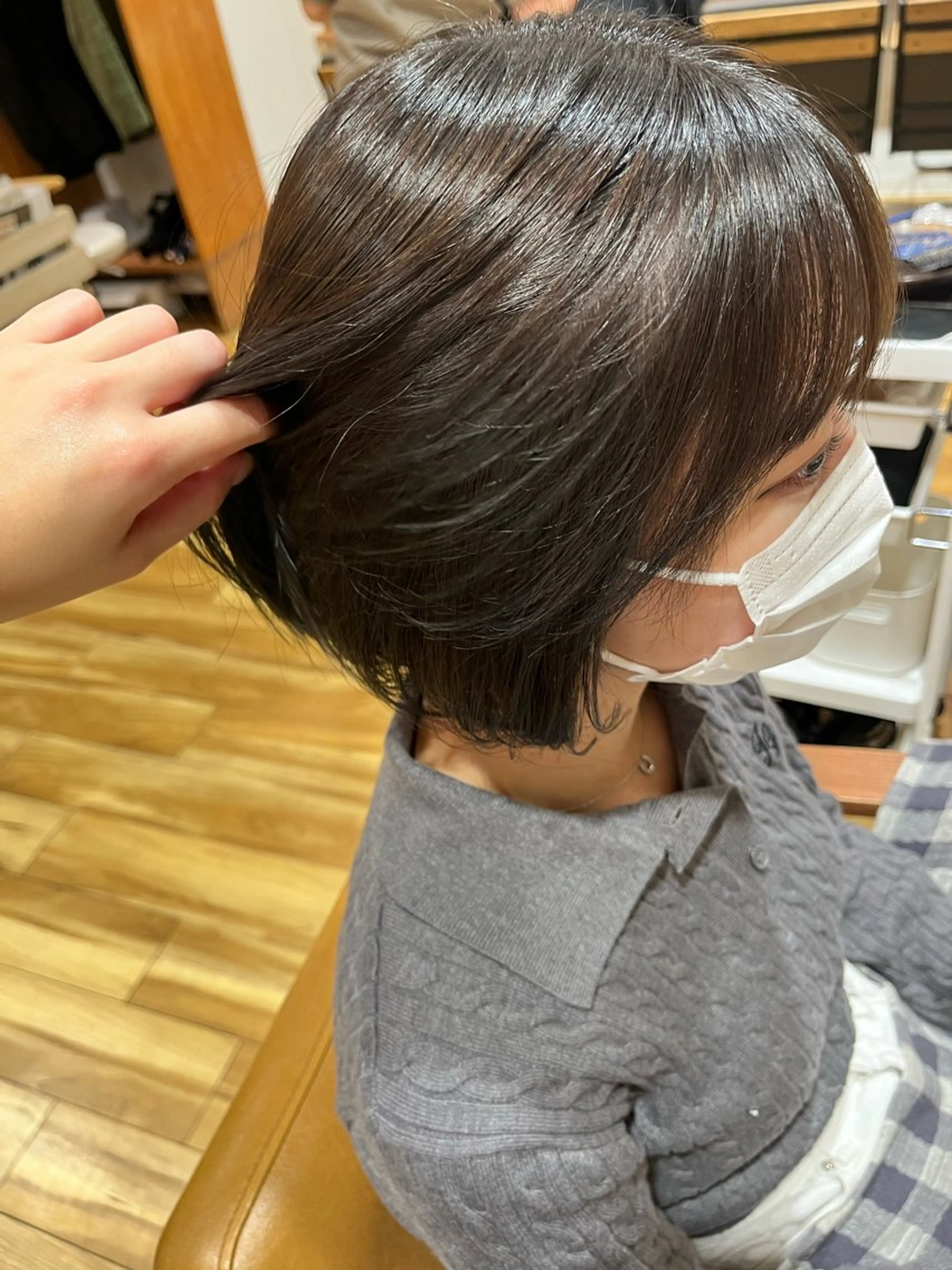 [18:30以降限定💠]カット➕カラー➕ミルボン3stepトリートメントの写真