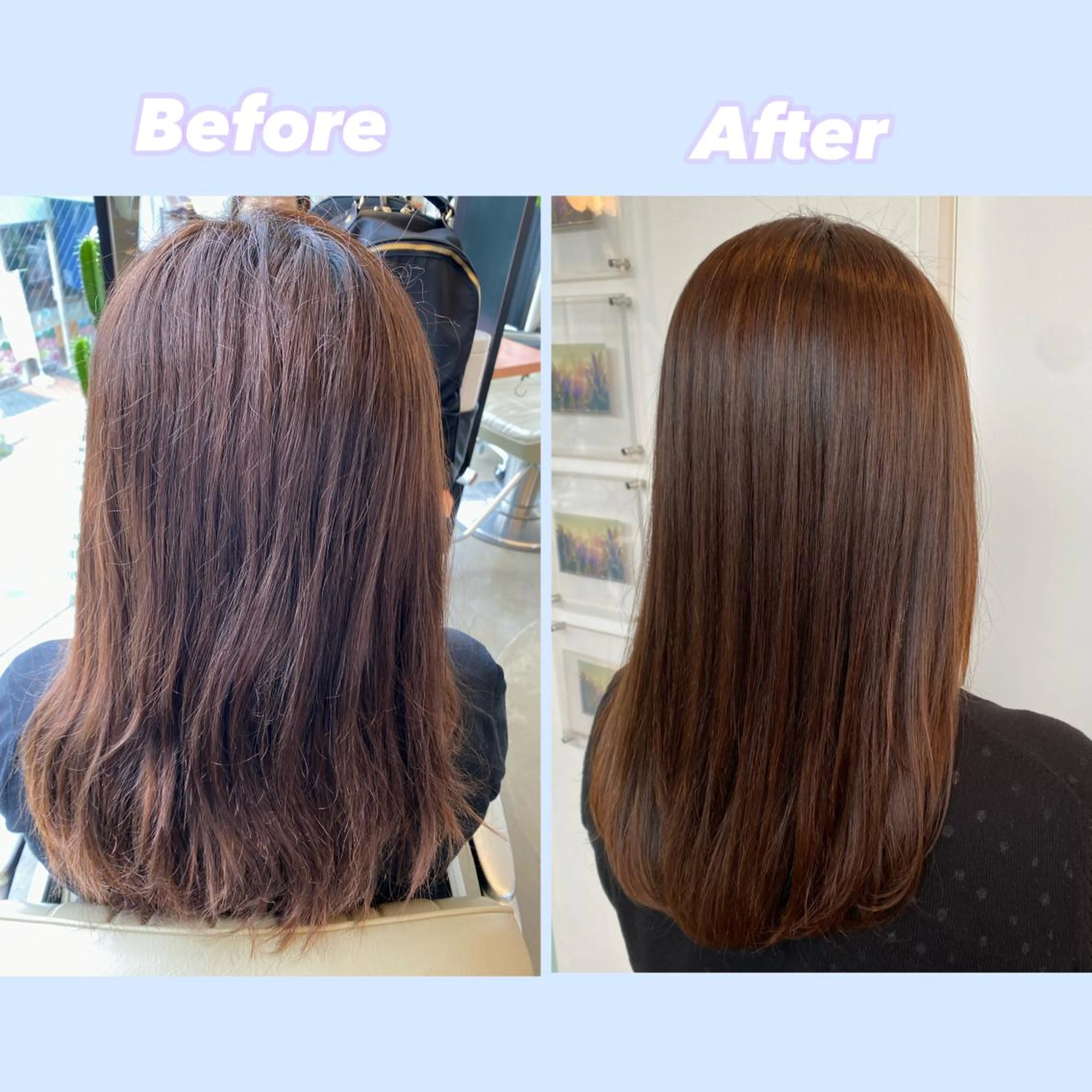 セミロング パーマ セミロングパーマ トリートメント ストレートパーマ ✨️今だけ無料✨️ 鶴田みなみのヘアスタイル